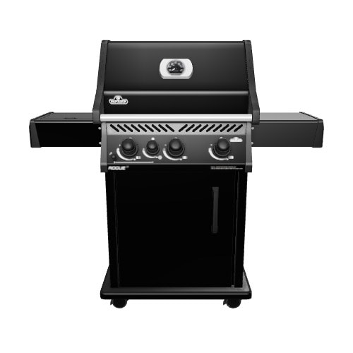 NAPOLEON Rogue XT 425 Matte black 3 -Burner Liquid Propane Gas Grill 1 -Side Burner with Integrated Smoker Box