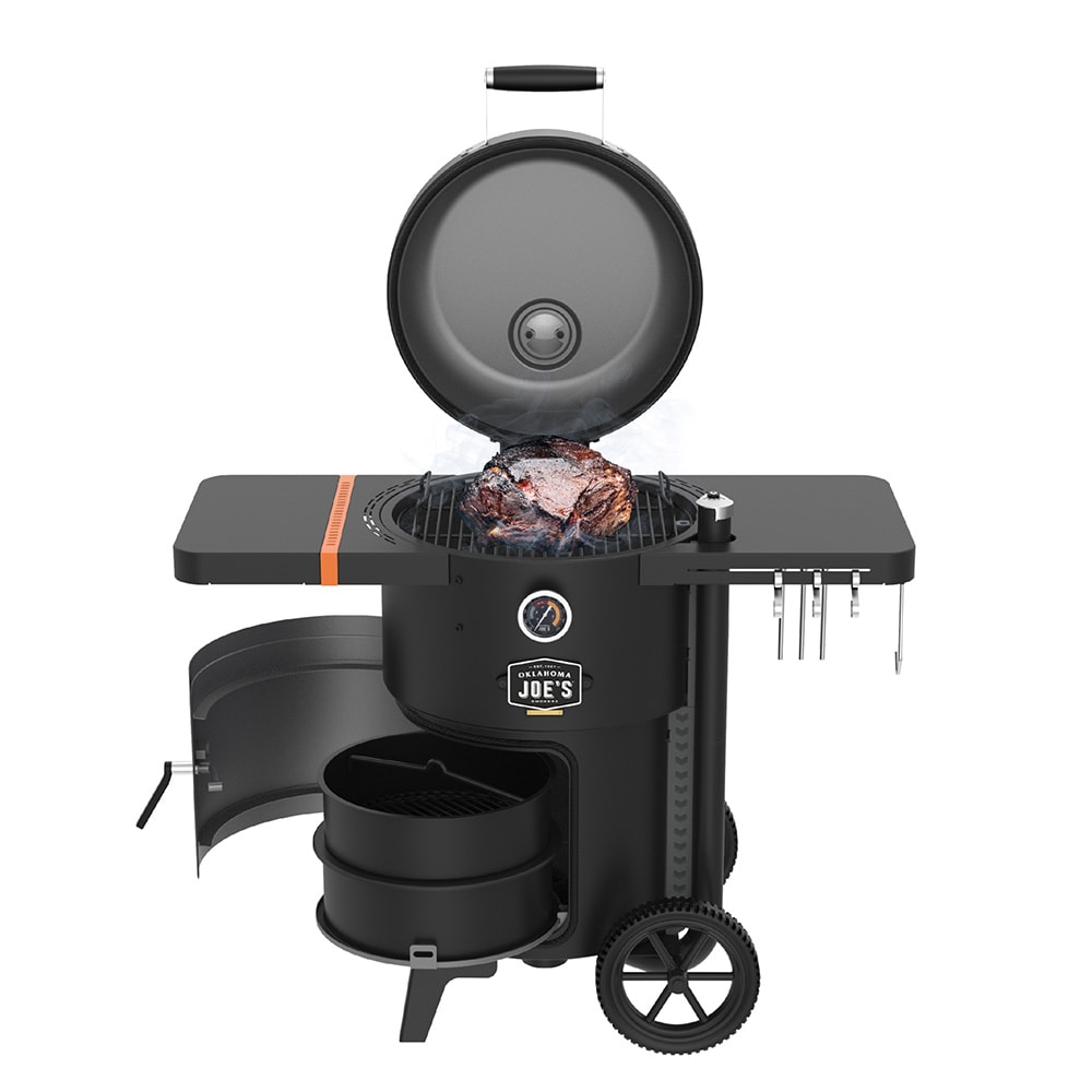 Oklahoma Joe's Bronco 284-Sq. in Black Vertical Charcoal Smoker