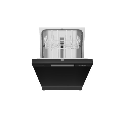 Hotpoint 60 Decibel Built in Dishwasher Hard Food Disposer Black Common 24 in Actual 23 75 in ENERGY STAR