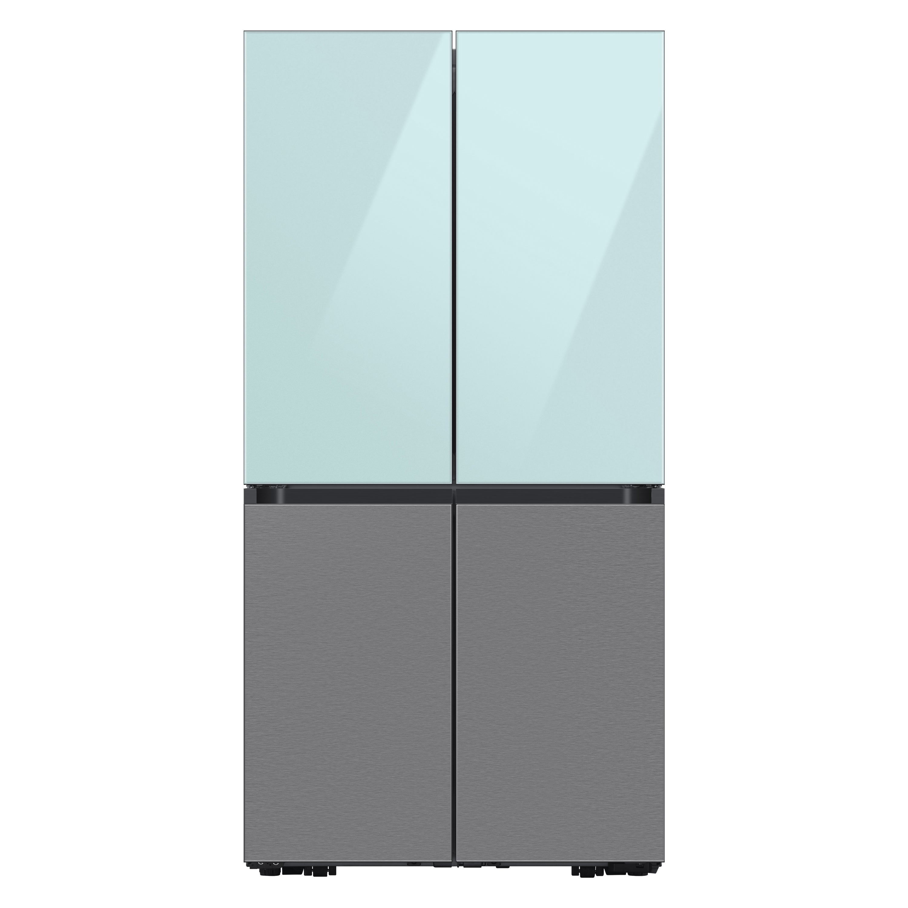Samsung Bespoke 4-door Flex Refrigerator Top Panel In Morning Blue Glass