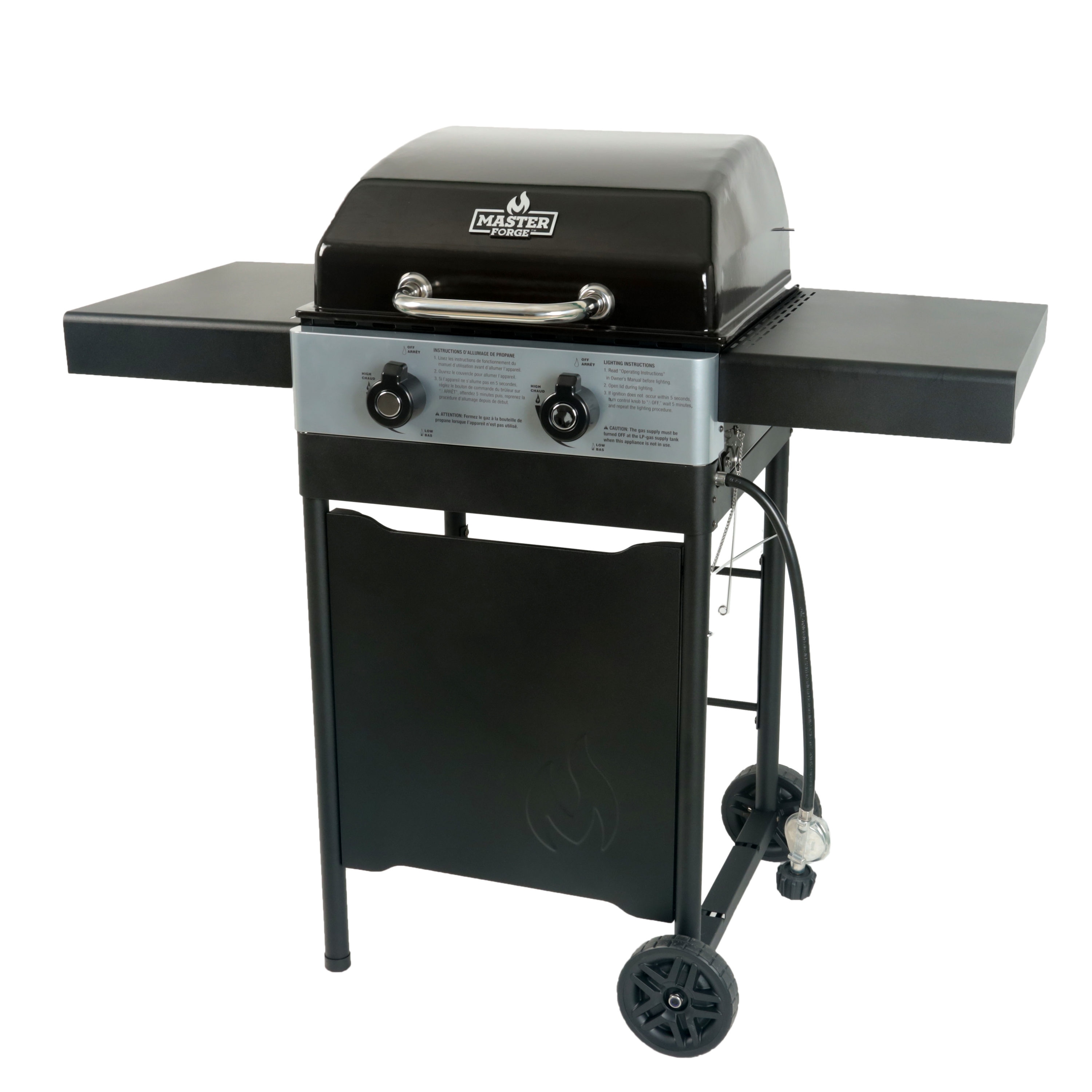 Master Forge Black/Porcelain Enamel 2 -Burner Liquid Propane Gas Grill