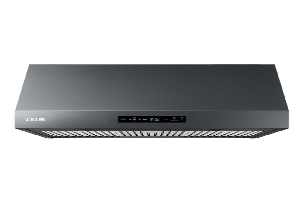 Samsung 36 in Convertible Fingerprint Reistant Black Stainless Steel Undercabinet Range Hood Common 36 in Actual 36 in