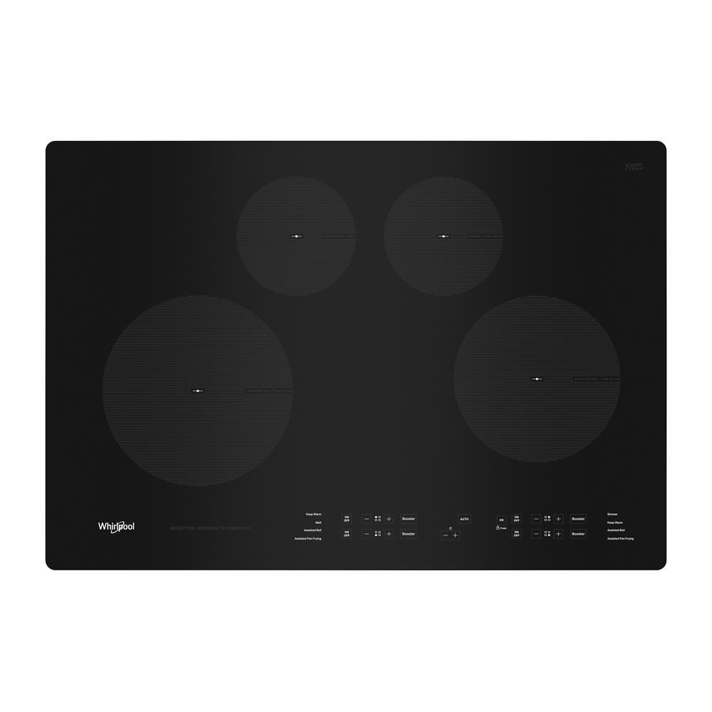 Whirlpool 30-in 4 burners Black Induction Cooktop