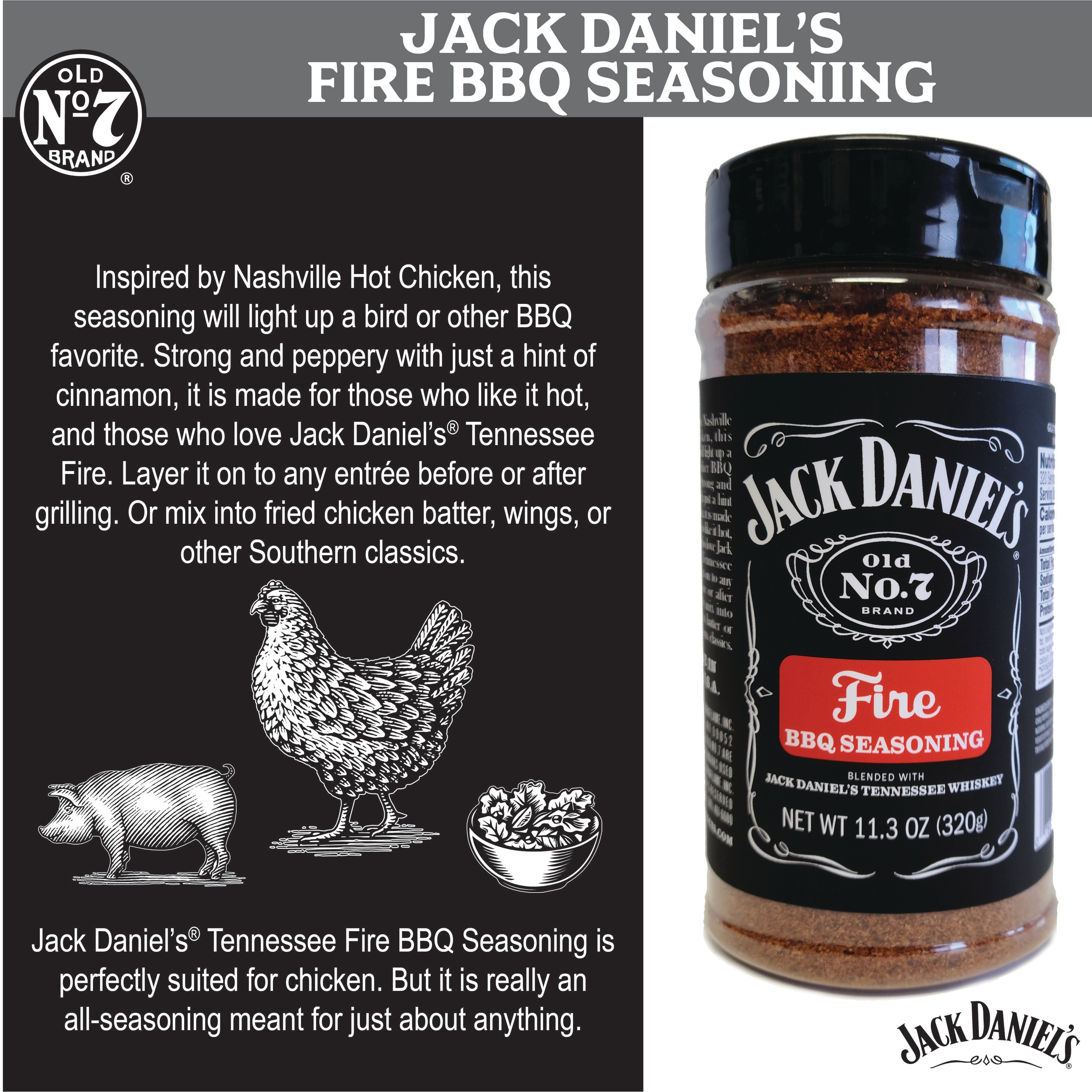 Jack Daniel's 11.3-oz Fire Rub/Seasoning
