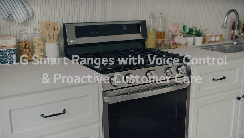 LG InstaView Air-Fry 30-in 5 burners 6.3-cu ft Air Fry Convection Oven Slide-In Natural Gas Range ( PrintProof Stainless Steel )