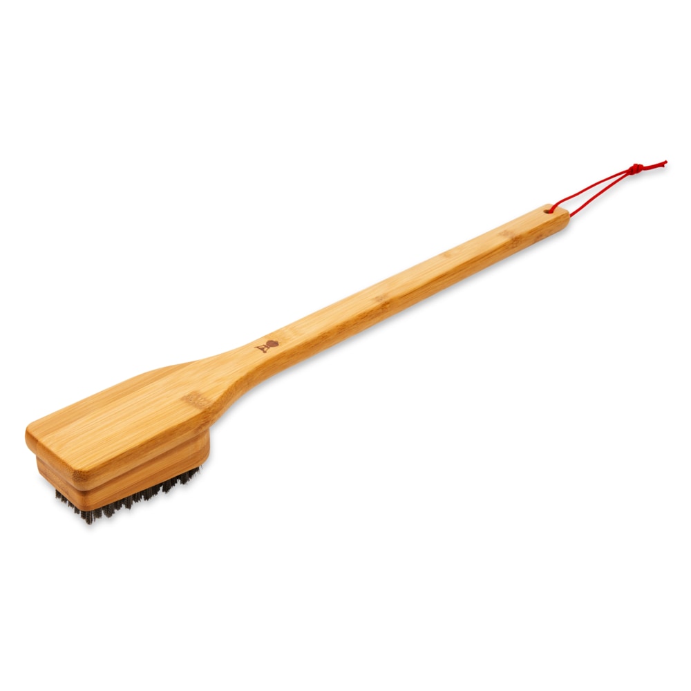 Weber Bamboo Grill brush with 18-in Wood Handle