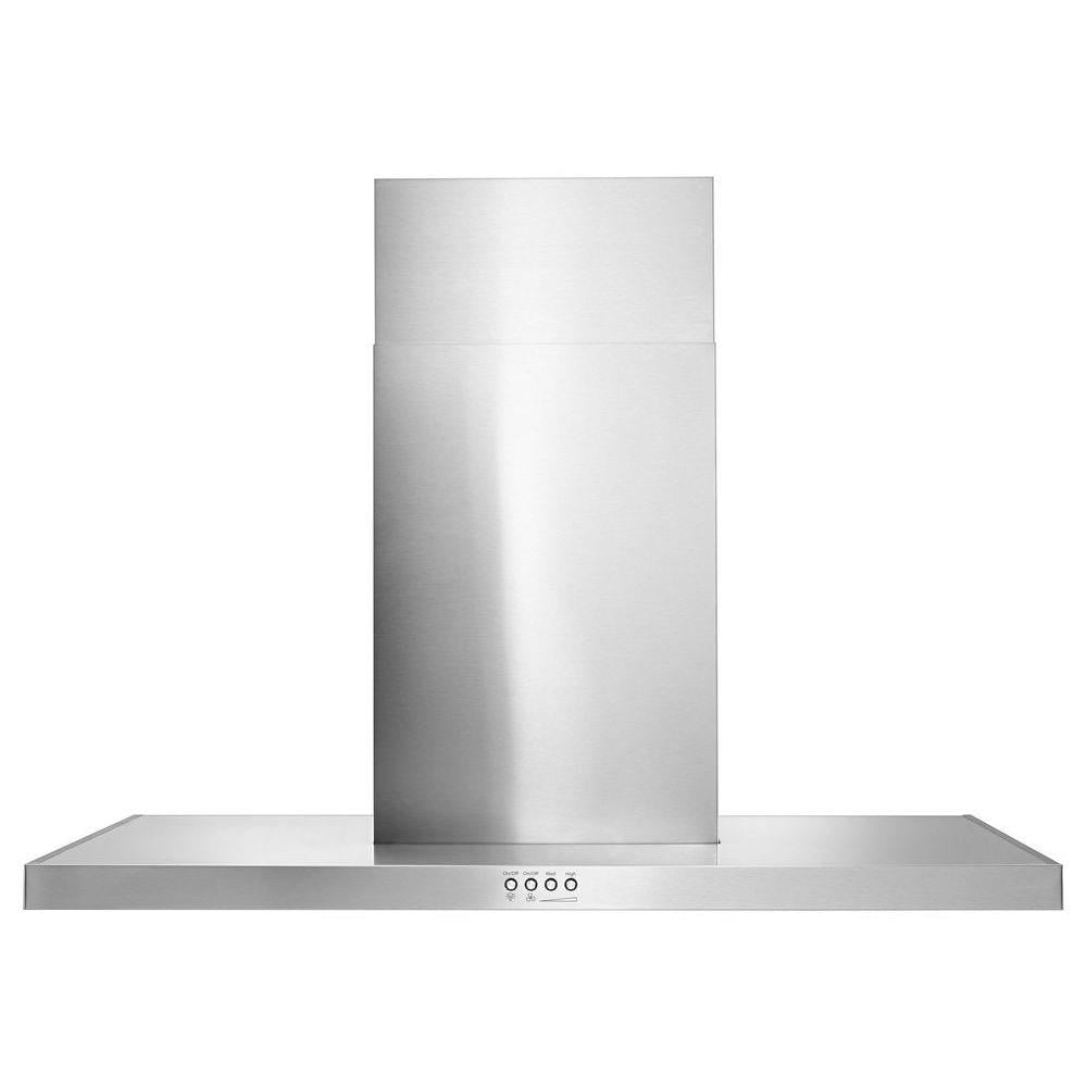 Whirlpool Convertible Stainless Steel Wall Mounted Range Hood Common 36 Inch Actual 36 in
