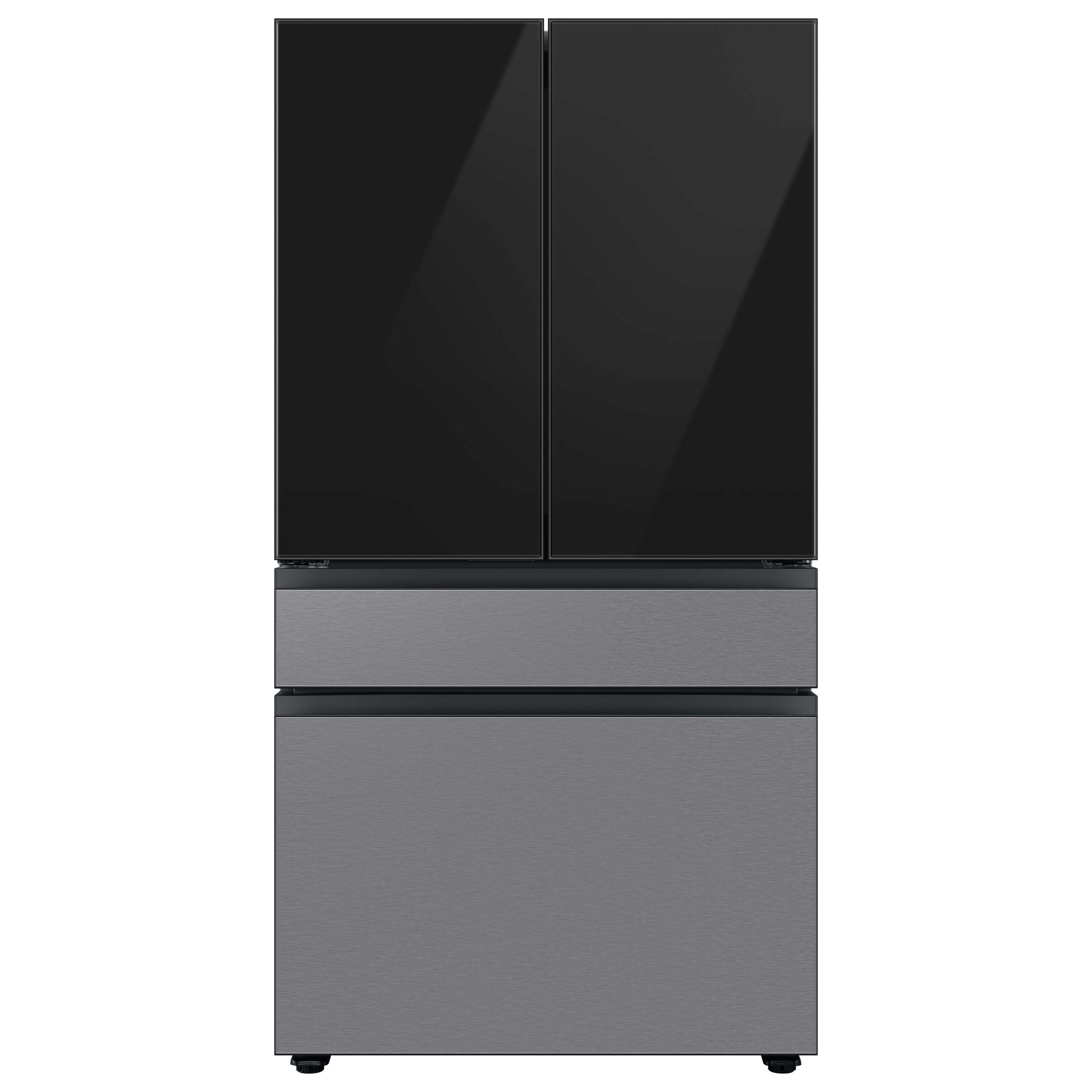 Samsung Bespoke 4-door French Door Refrigerator Top Panel In Charcoal Glass