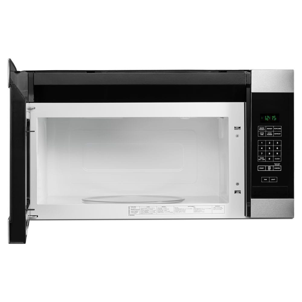 Amana 1 6 cu ft 1000 Watt Over the Range Microwave Stainless Steel