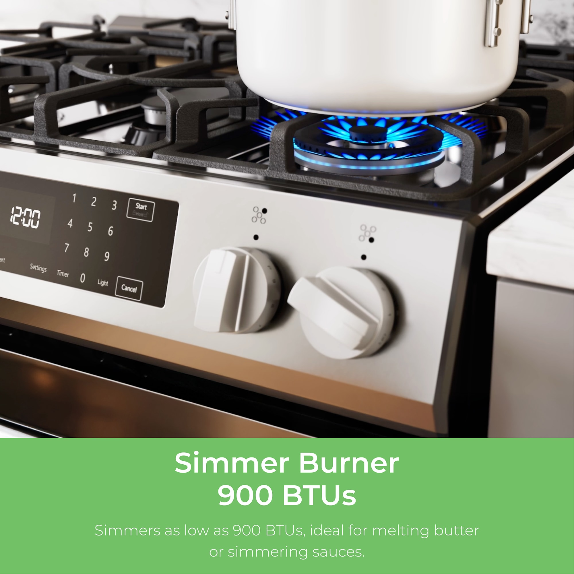 Kenmore 30-in 5 burners 5.6-cu ft Freestanding Natural Gas Range ( Stainless Steel )