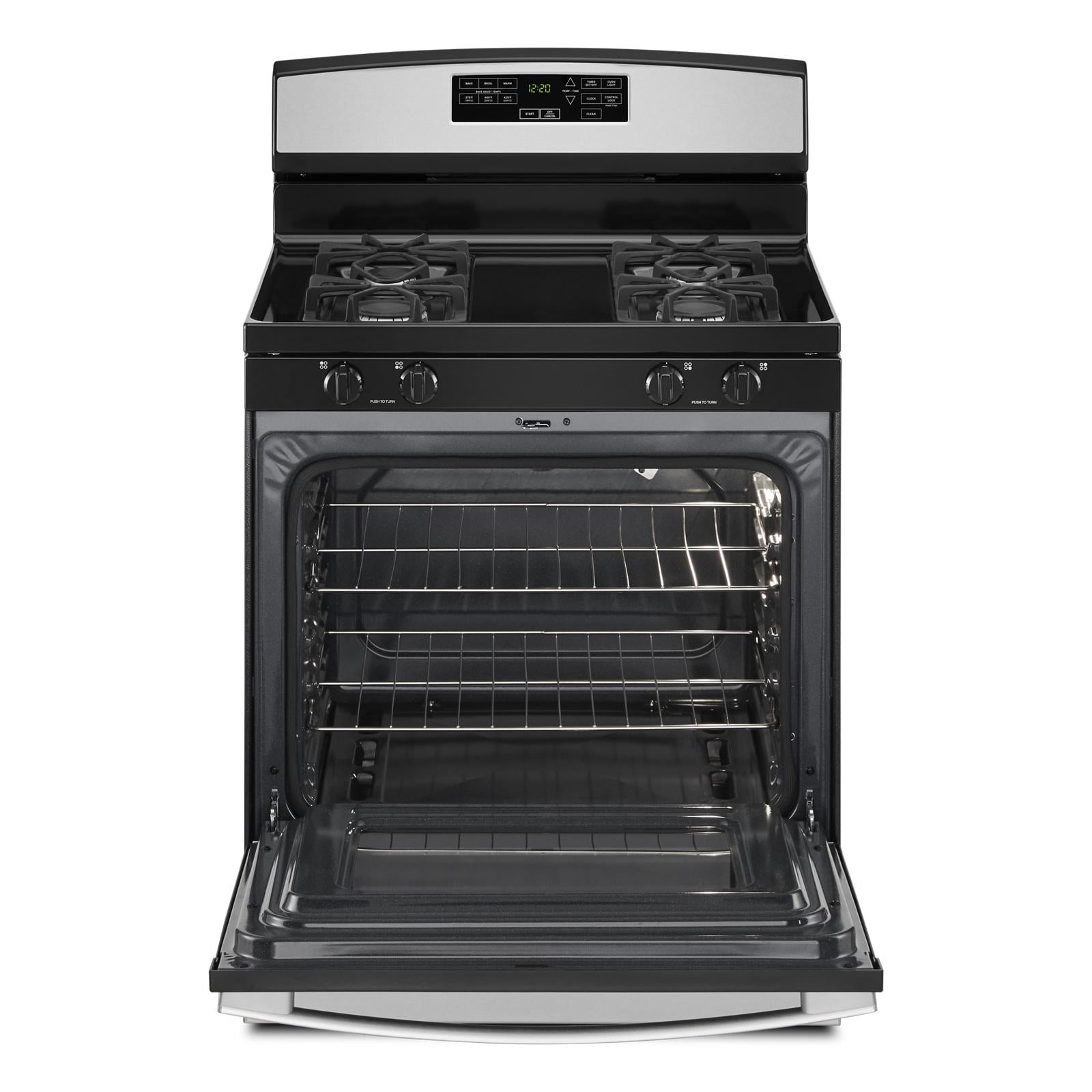 Amana 30-in 4 burners 5.0-cu ft Freestanding Stainless Steel )