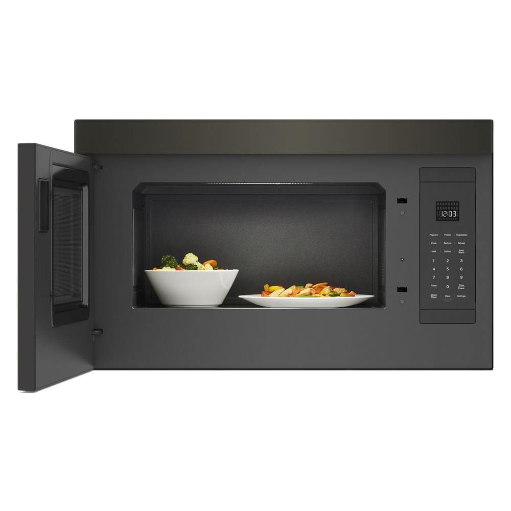 KitchenAid 1 1 cu ft 1000 Watt Over the Range Microwave with Sensor Cooking Black Stainless Steel