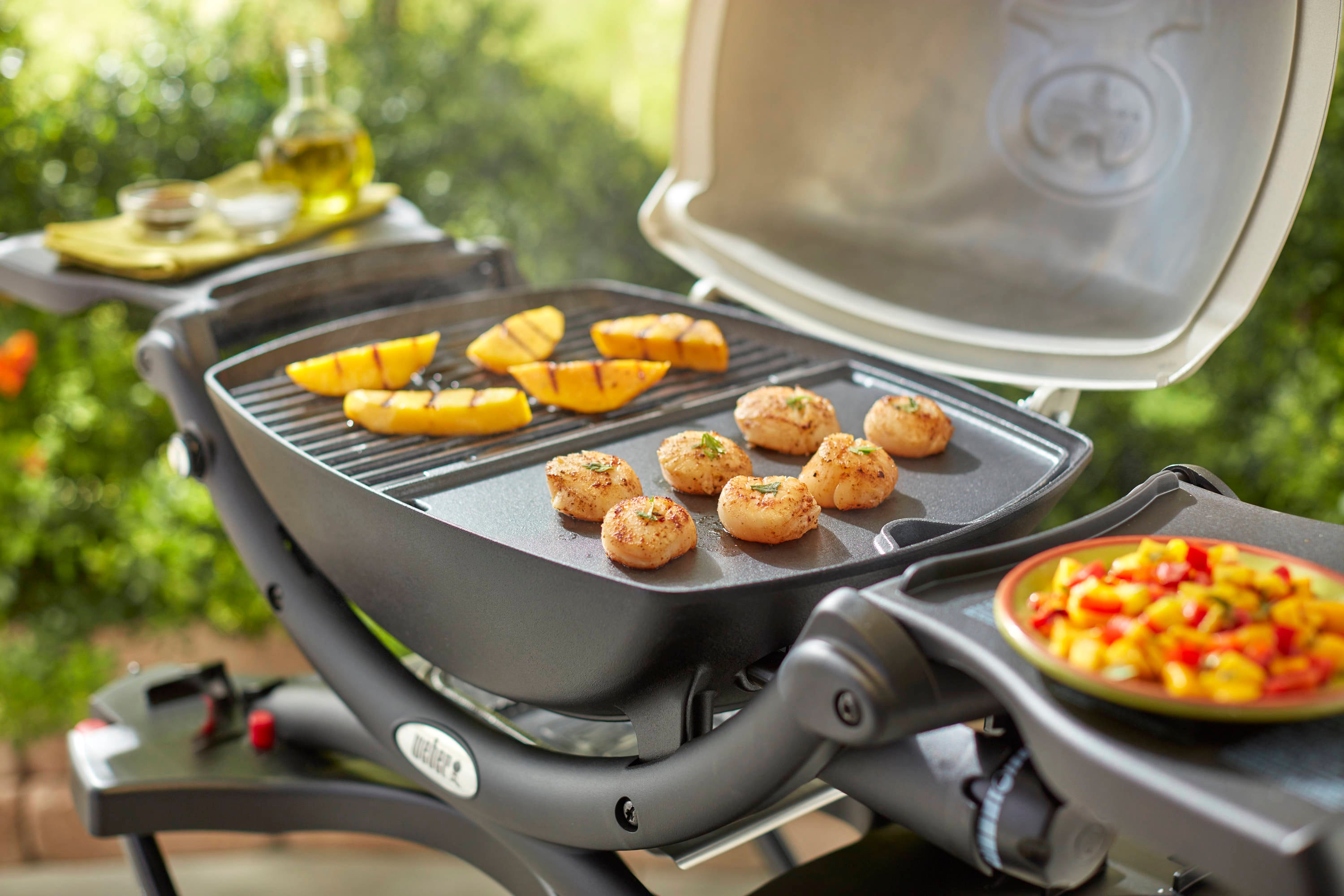 Weber Q1000 Series Porcelain-Enameled Cast-Iron Non-Stick Griddle