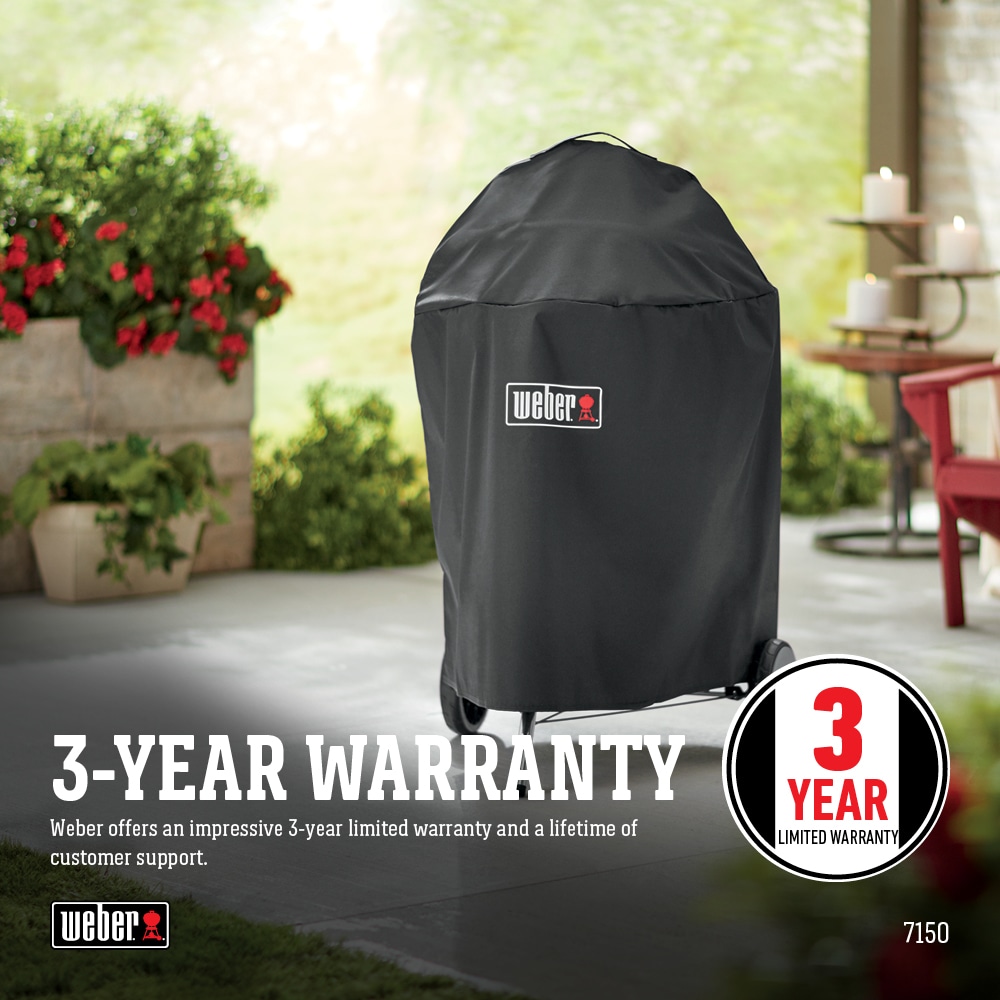 Weber 25-in W x 35-in H Black Charcoal grill Cover