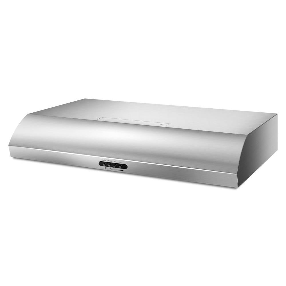 Whirlpool 36 in Convertible Stainless Steel Undercabinet Range Hood Common 36 in Actual 35 938 in