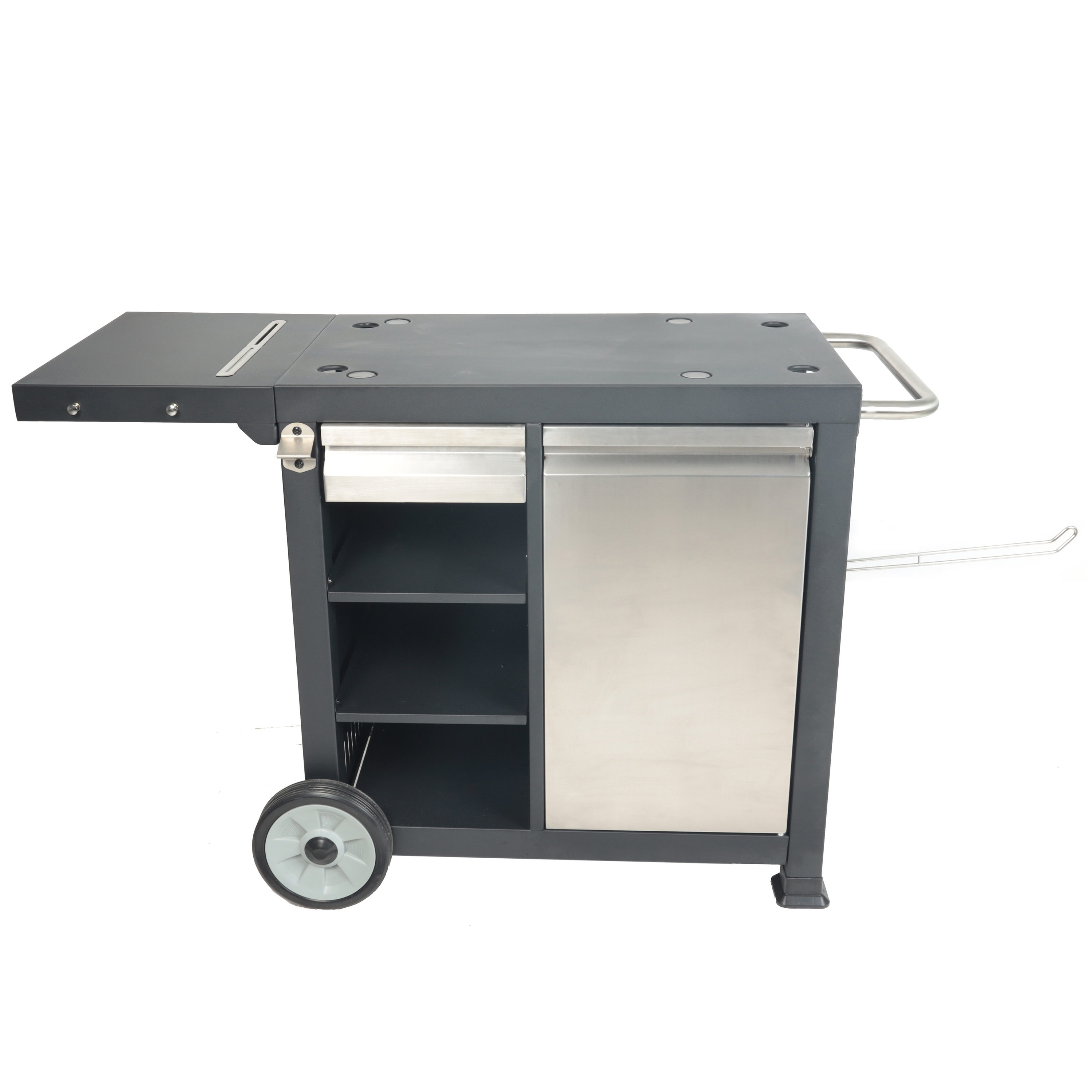 Razor Black Steel Folding Grill cart