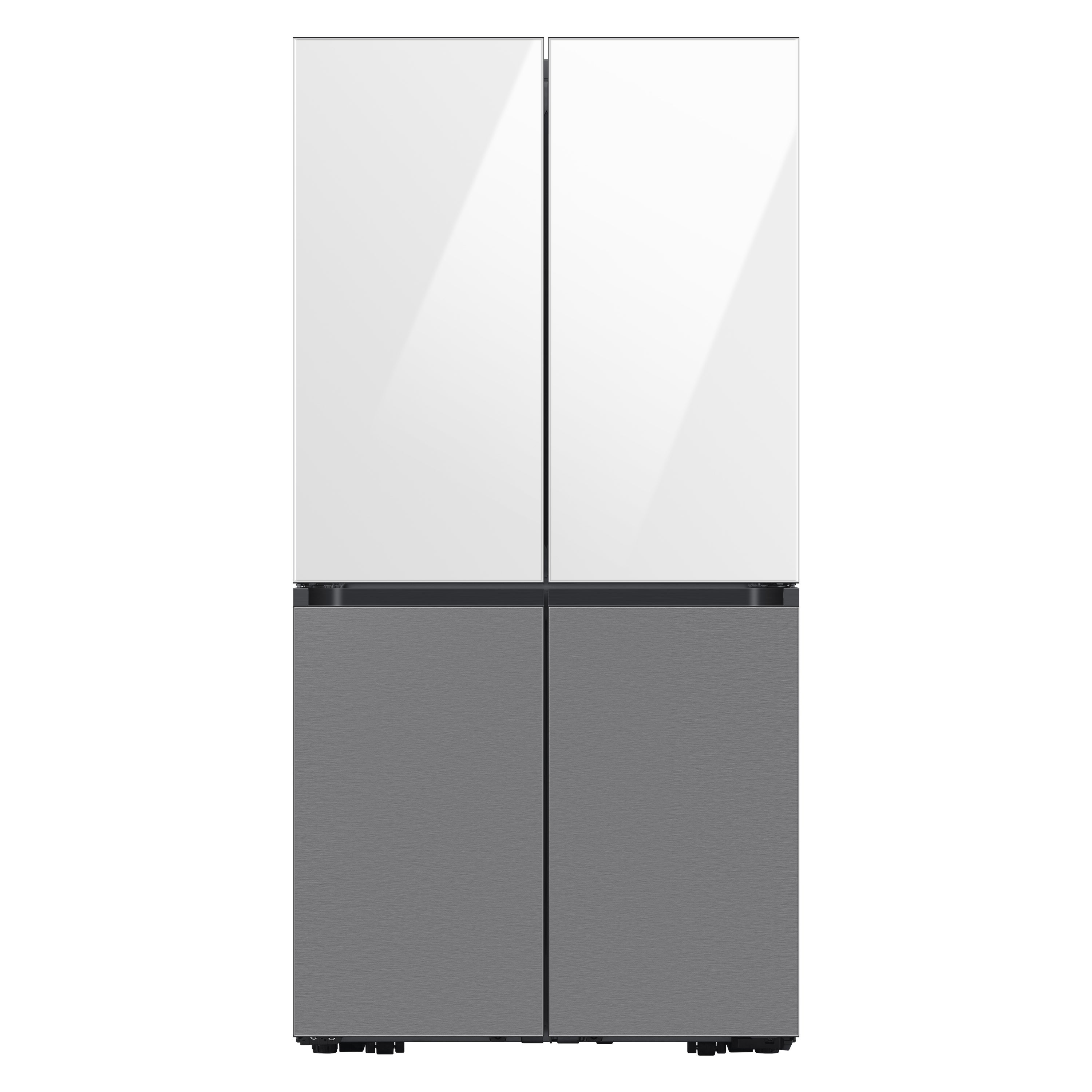 Samsung Bespoke 4 door Flex Refrigerator Top Panel In White Glass
