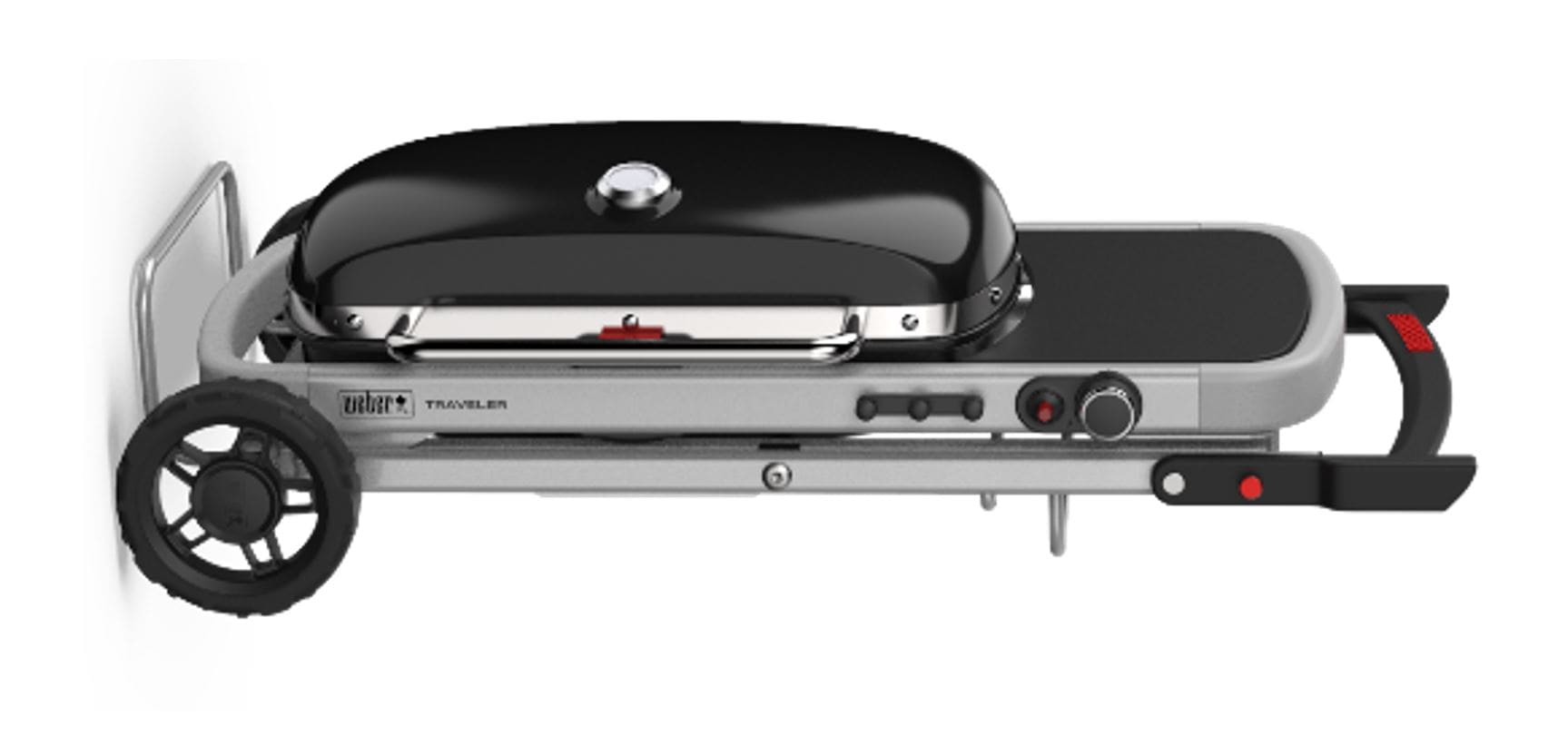 Weber Traveler 320-Sq. in Black Portable Liquid propane Grill