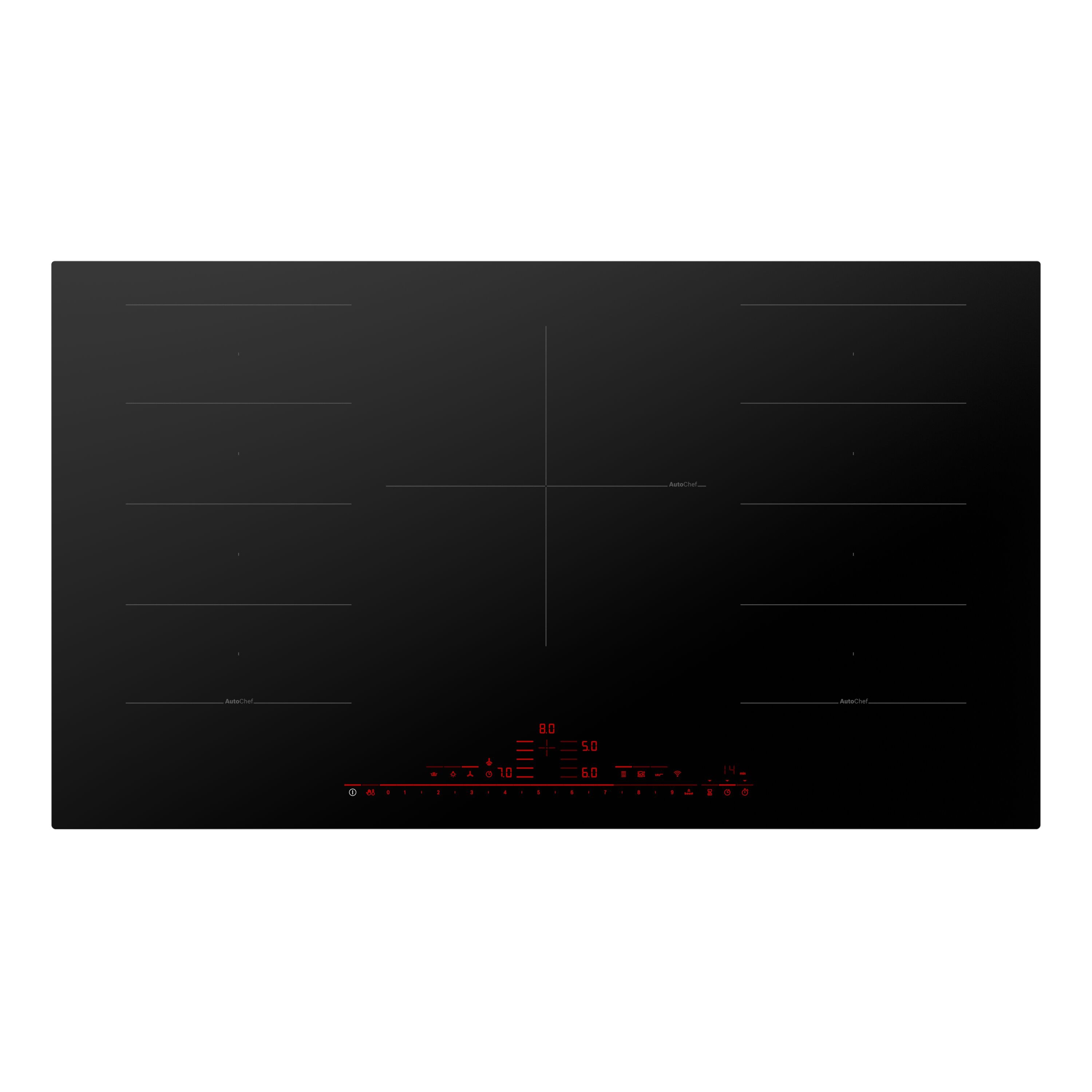 Bosch Benchmark Series 36-in 5 burners Black Smart Compatible Induction Cooktop with Bridge Element