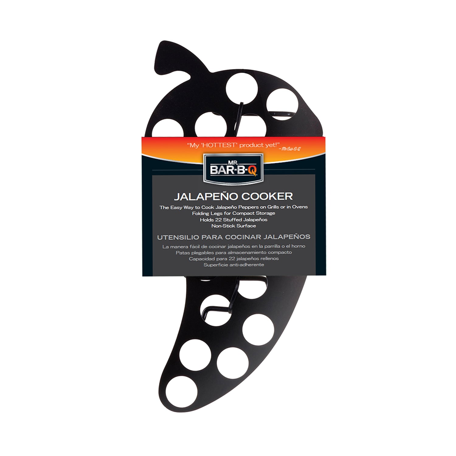Mr. Bar-B-Q Steel Non-Stick Jalapeno popper rack