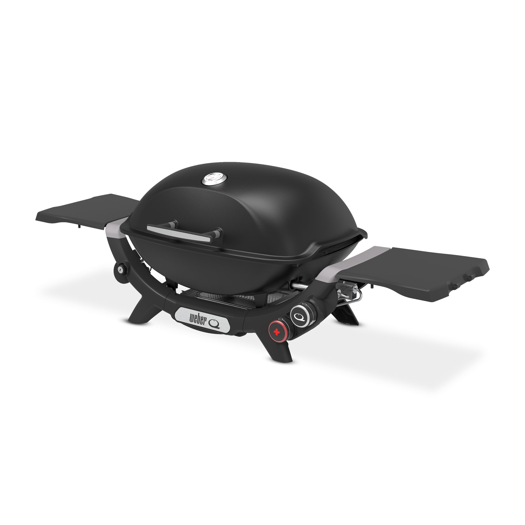 Weber Q 2800N+ 320-Sq. in Midnight Black Portable Liquid propane Grill