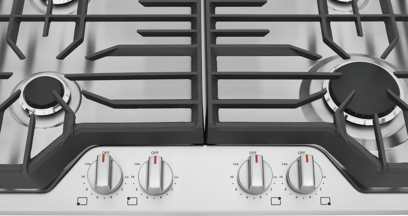Frigidaire 30-in 4 burners Stainless steel Gas Cooktop