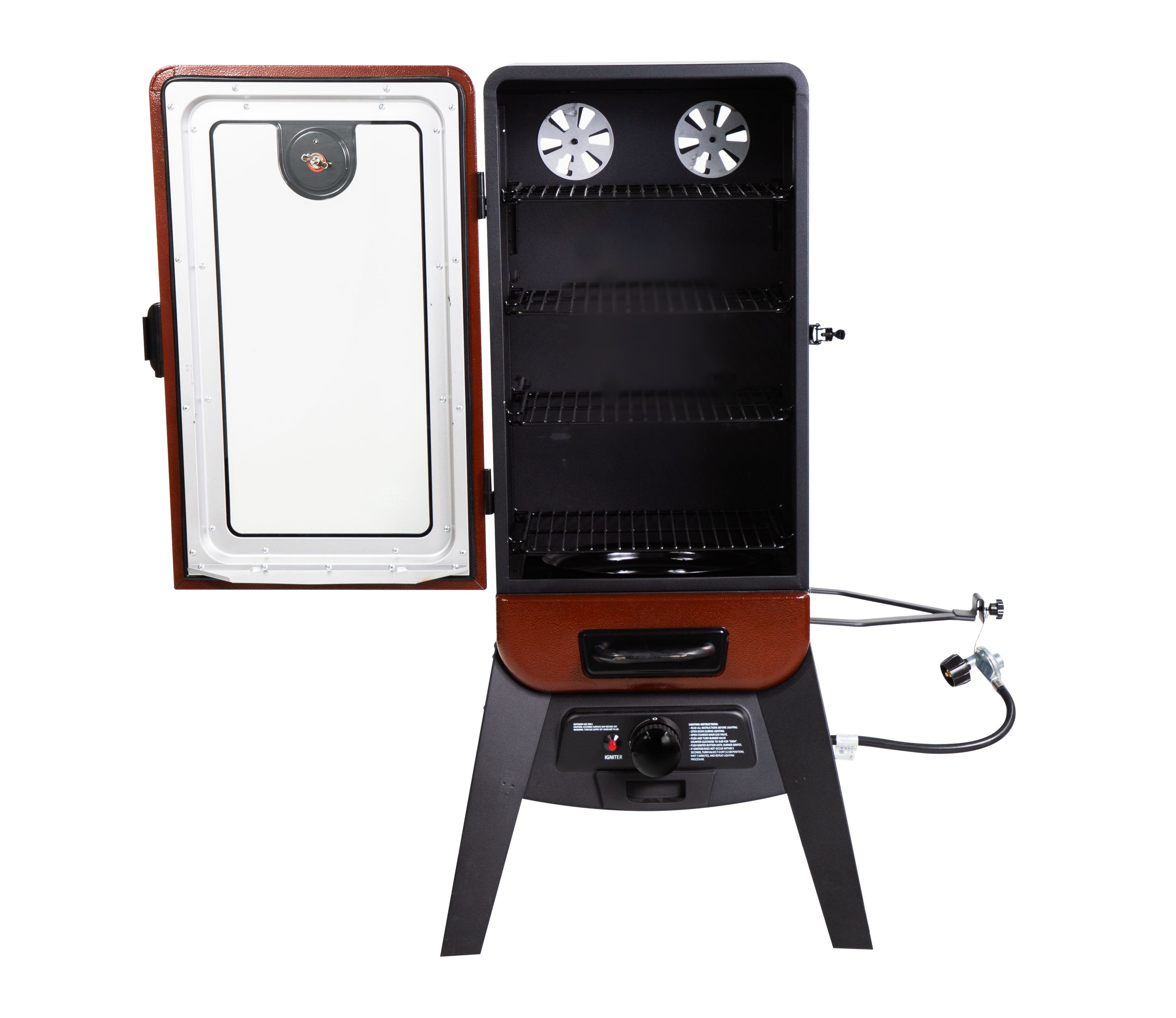 Pit Boss 3 720-Sq. in Red Gas Smoker