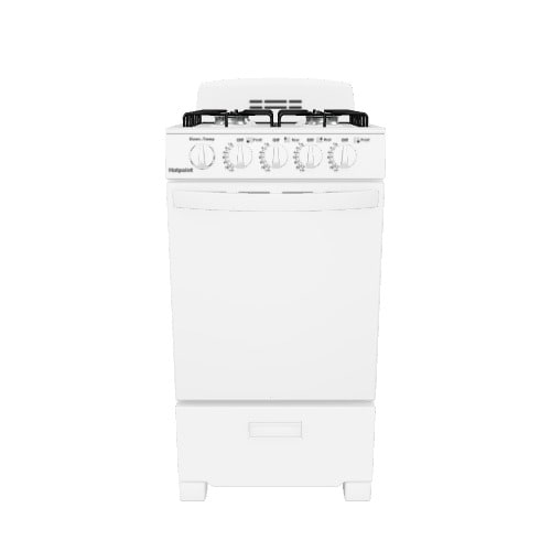 Hotpoint 20-in 4 burners 2.3-cu ft Freestanding Natural Gas Range ( White )