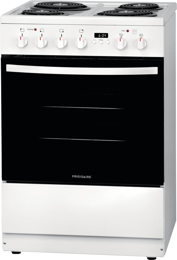 Frigidaire 24-in 4 burners 1.9-cu ft Slide-In Electric Range White )