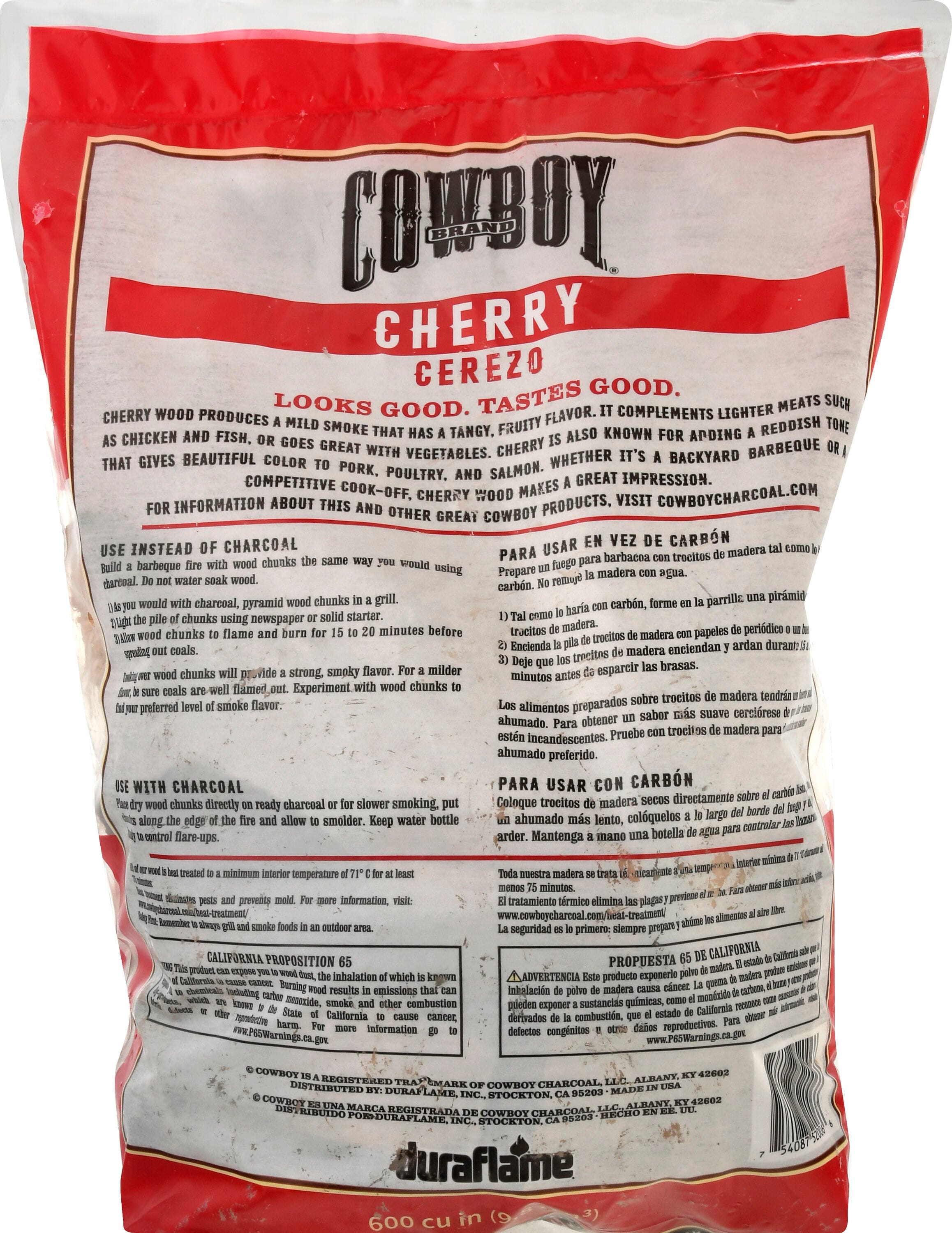 Cowboy Charcoal Cherry 600 Cubic inch(es) Wood chunks