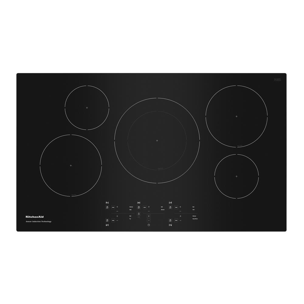 KitchenAid 36-in 5 burners Black Induction Cooktop