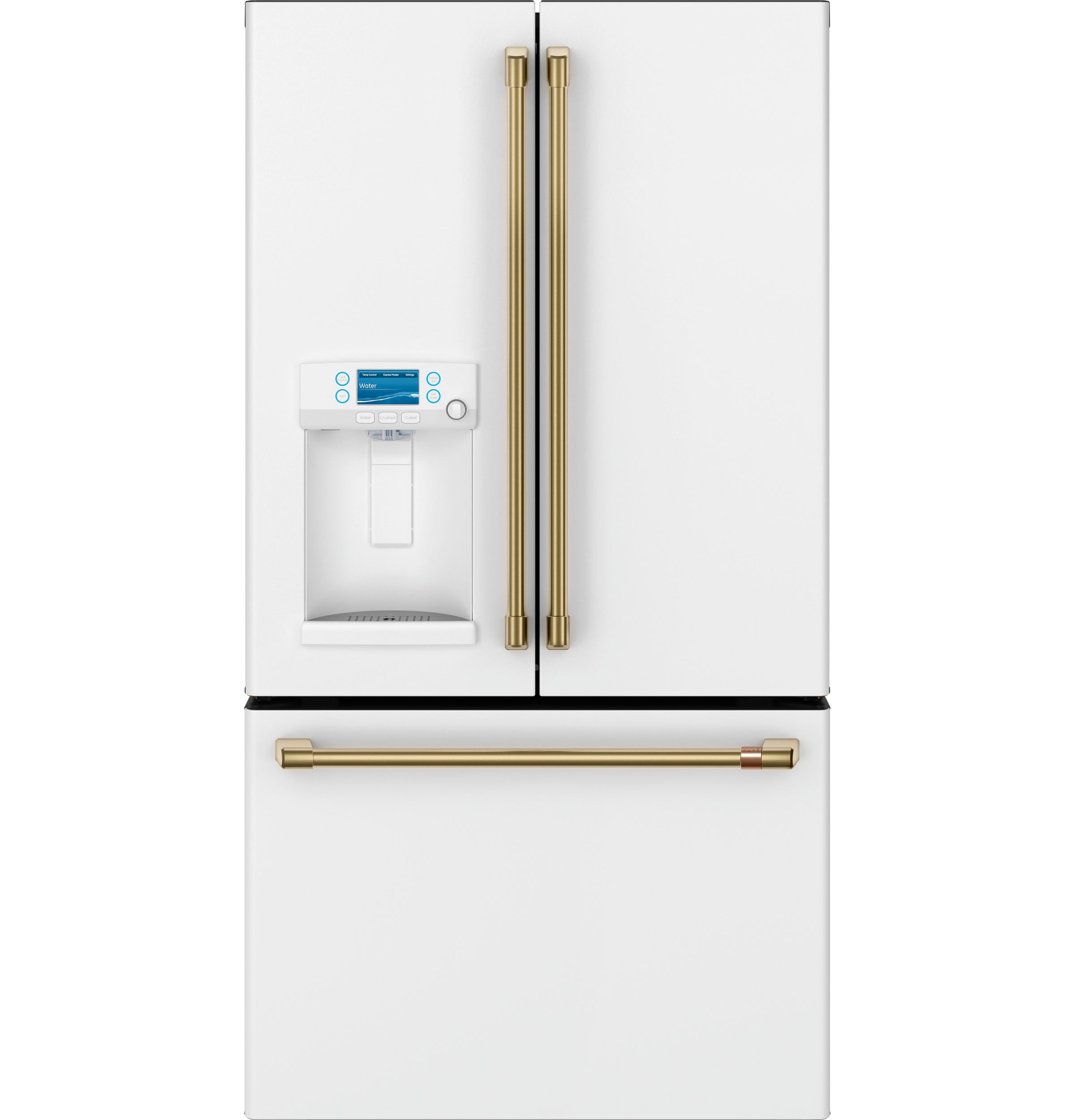 Cafe French Door Refrigerator 3 Piece Handle Kit- Brushed Brass