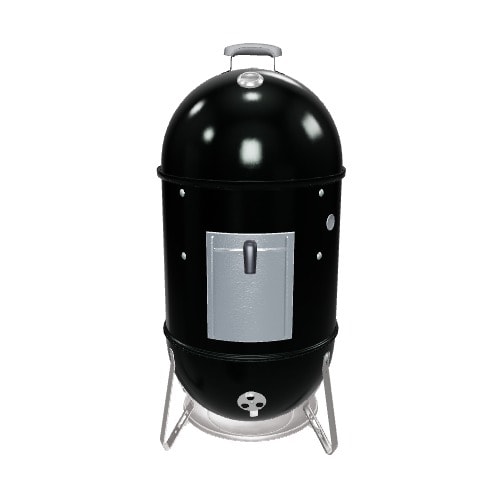 Weber 18-in Smokey Mountain Cooker 481-Sq. in Black Porcelain-Enamel Vertical Charcoal Smoker