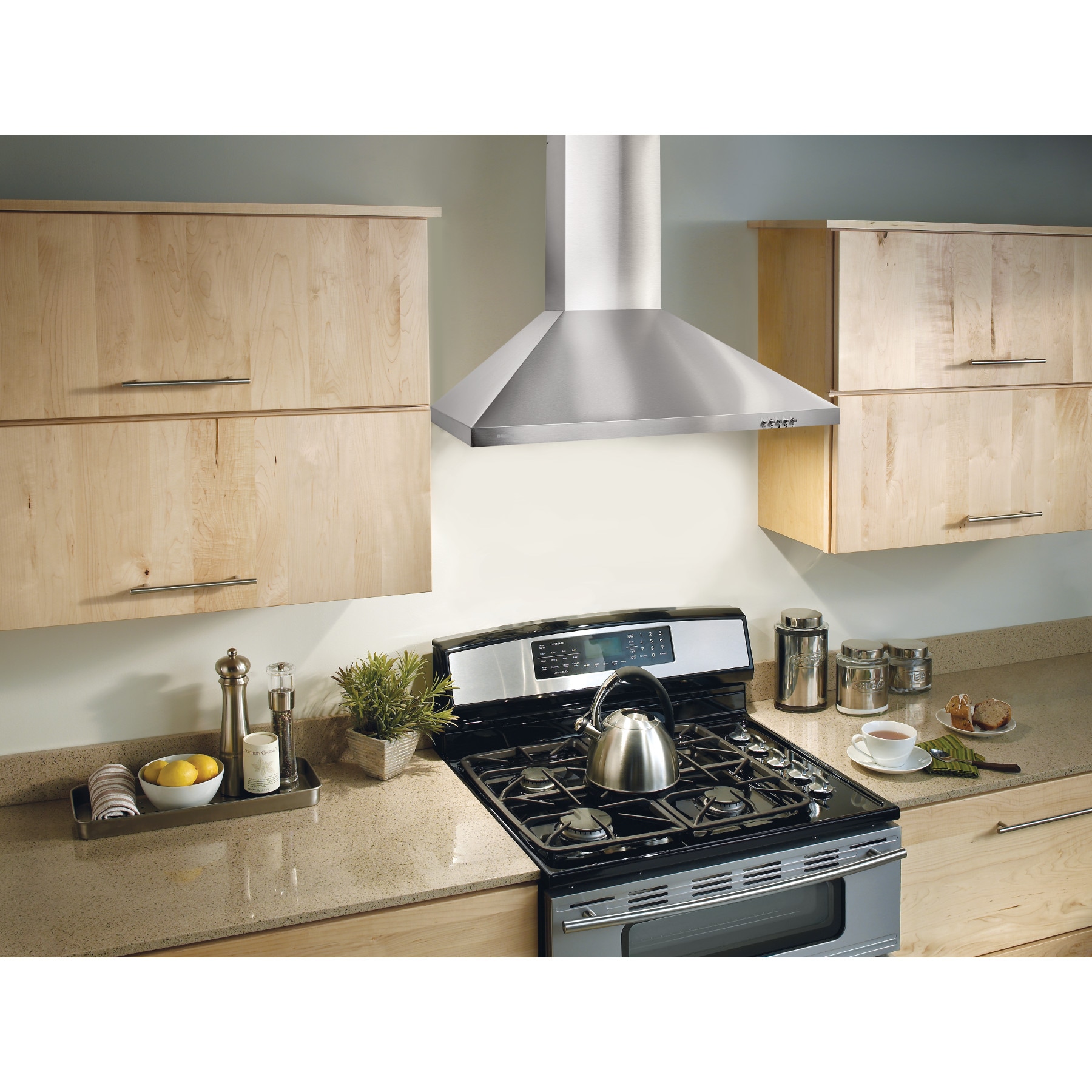 Broan Convertible Wall Mounted Range Hood Stainless steel Actual 29 5 in
