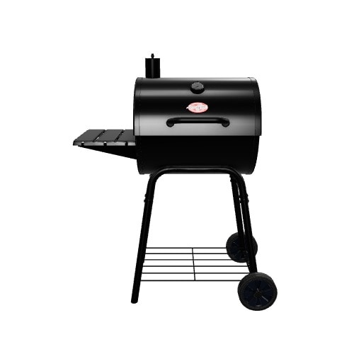 Char-Griller Wrangler 23-in W Black Barrel Charcoal Grill