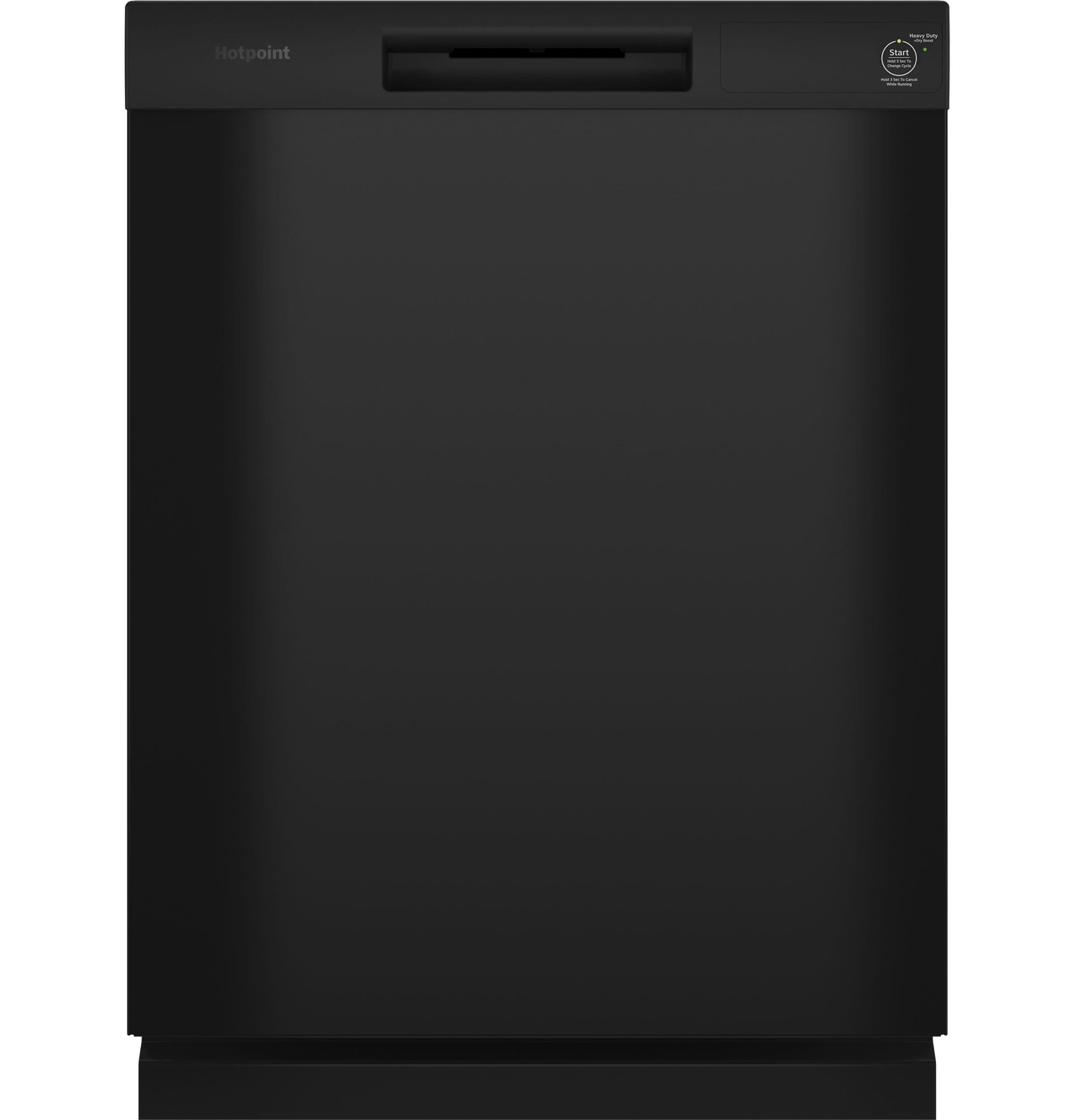 Hotpoint Front Control 24 in Built In Dishwasher Black 60 dBA