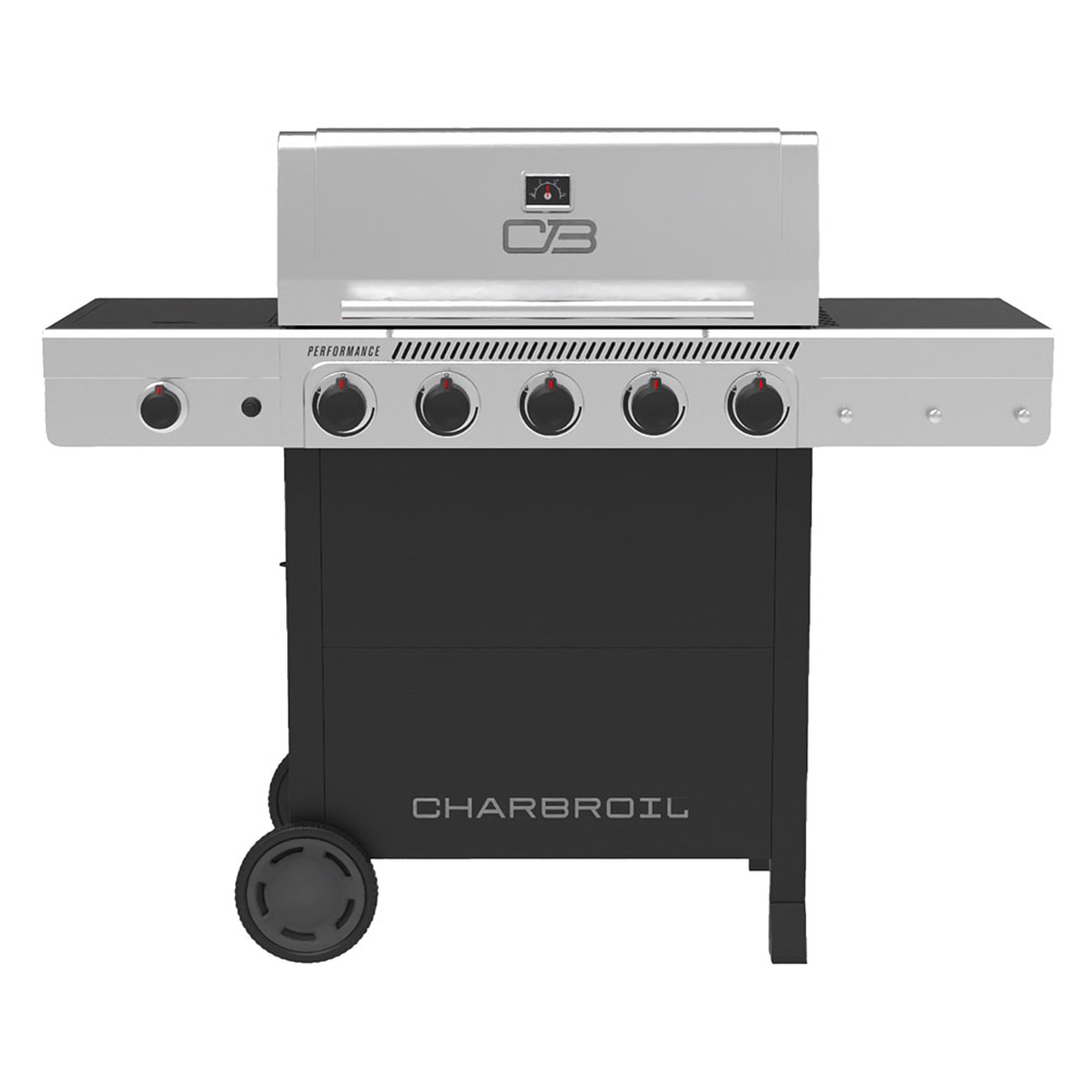 Charbroil Performance Series Black and Silver 5 -Burner Liquid Propane Gas Grill 1 -Side Burner