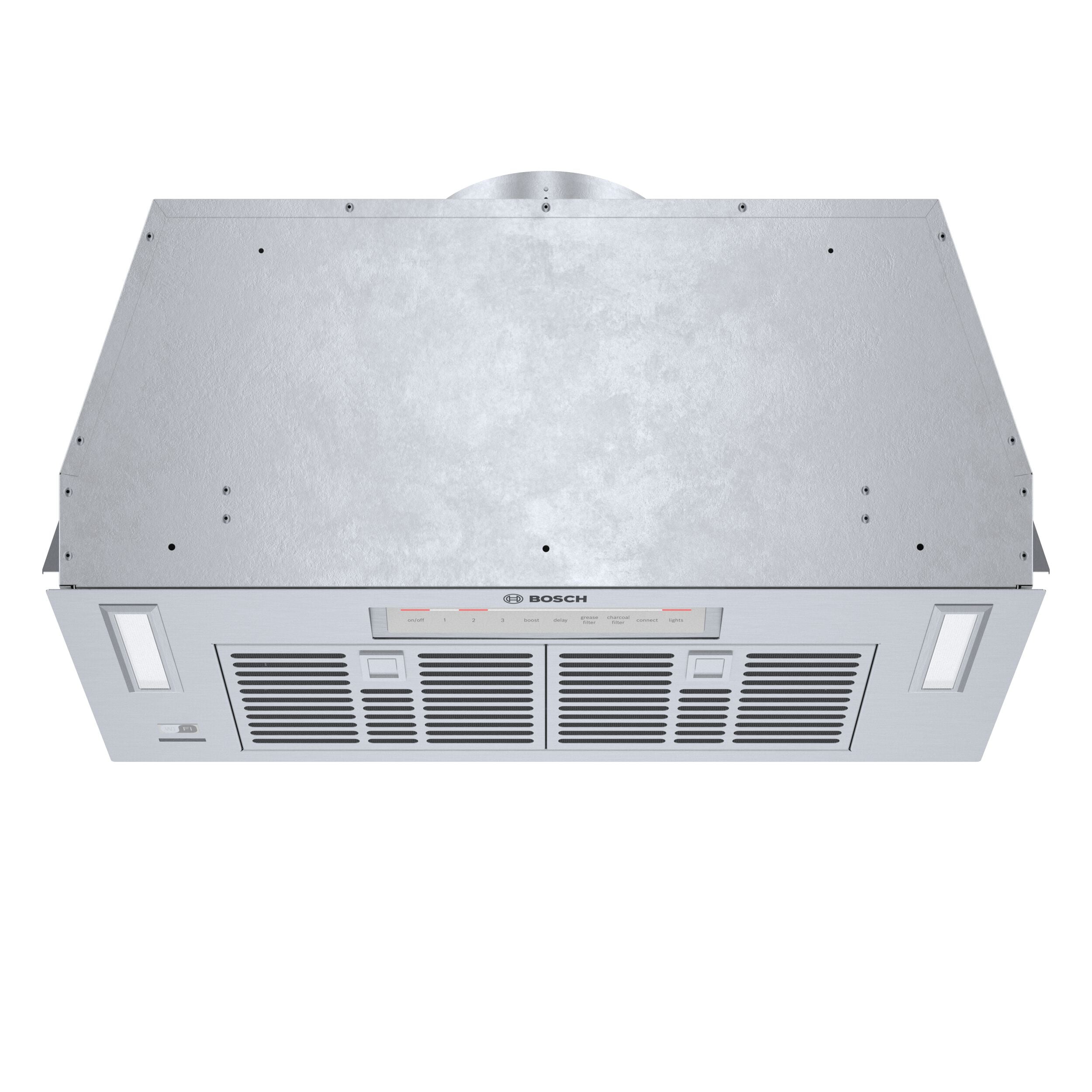 Bosch 800 Series 30 in 600 CFM Cabinet Depth Custom Insert Range Hood with Light in Stainless Steel HomeConnect