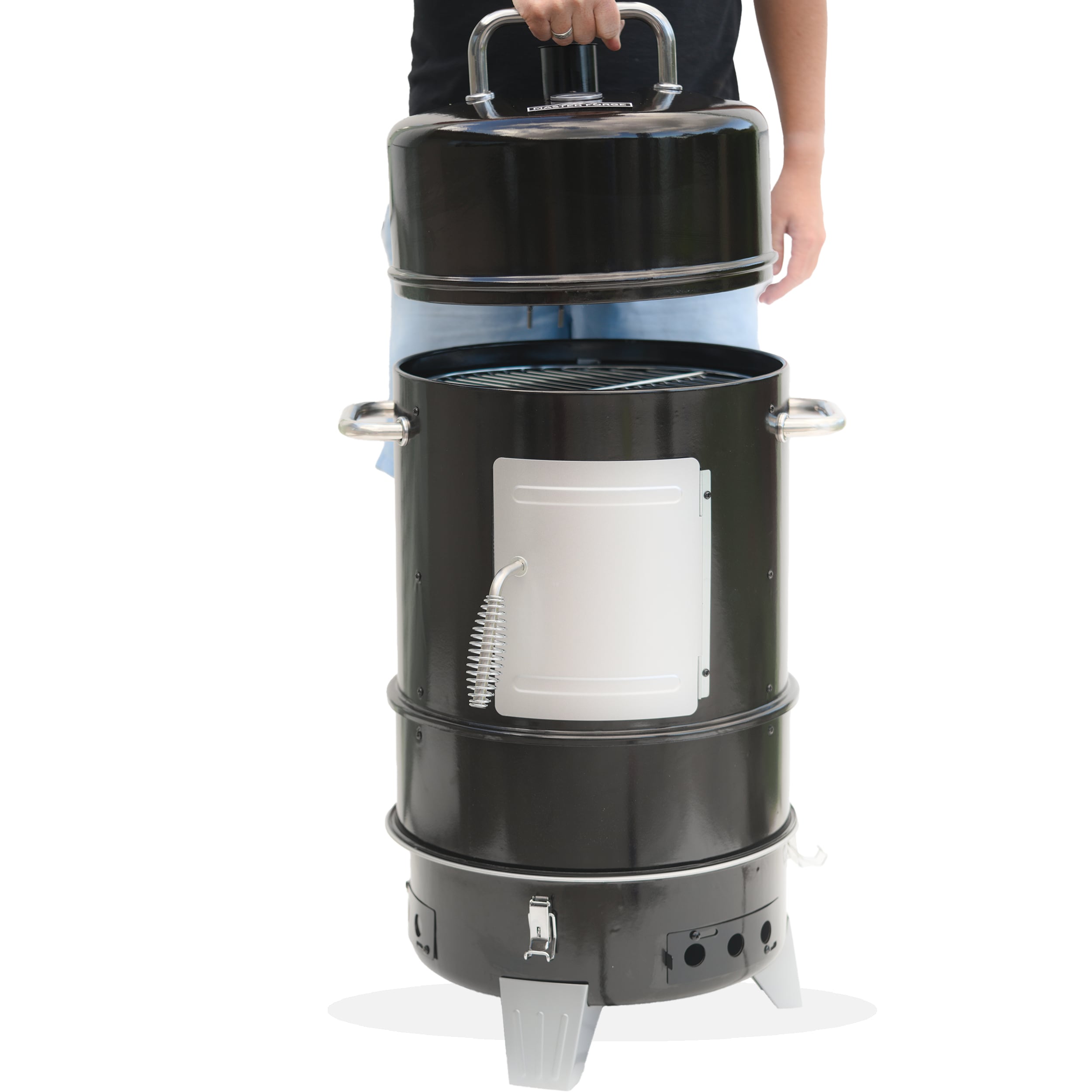 Master Forge 564-Sq. in Black Vertical Charcoal Smoker