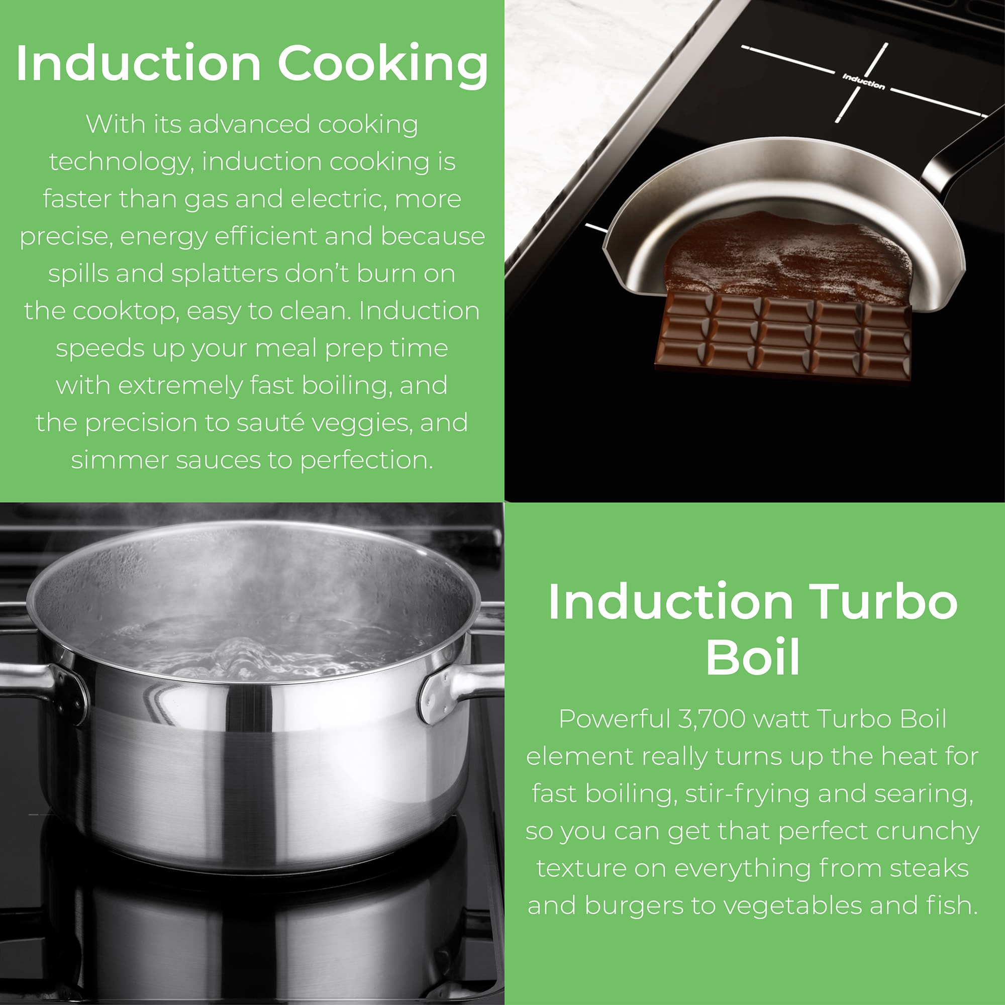 Kenmore 30-in 4 burners 5.6-cu ft 5.6-cu ft / Air Fry Convection Oven Freestanding Single Induction Range ( Stainless Steel )