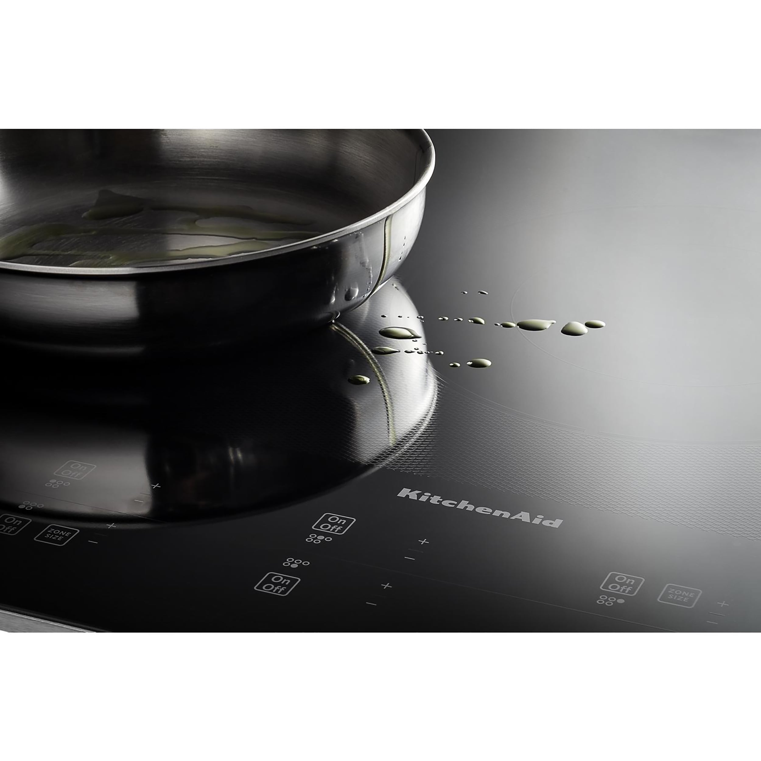 KitchenAid 36-in 5 burners Smooth Surface (Radiant) Stainless steel Electric Cooktop