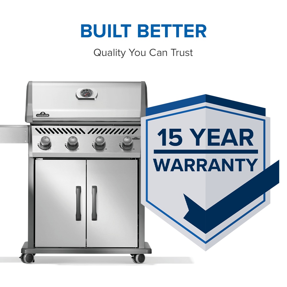 NAPOLEON Rogue 525 Series Stainless Steel 4 -Burner Liquid Propane Gas Grill