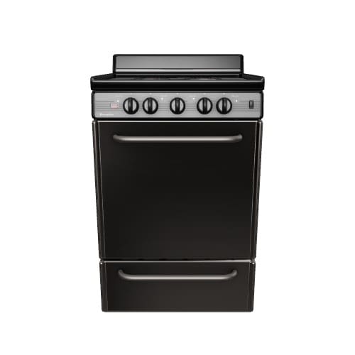 Premier 24-in 4 burners 2.9-cu ft Freestanding Electric Range with WipeClean Coating ( Stainless )