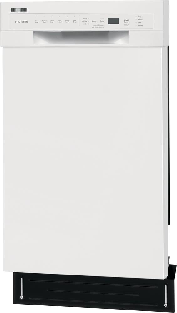 Frigidaire Stainless Steel Tub Front Control 18 in Built In Dishwasher White ENERGY STAR 52 dBA