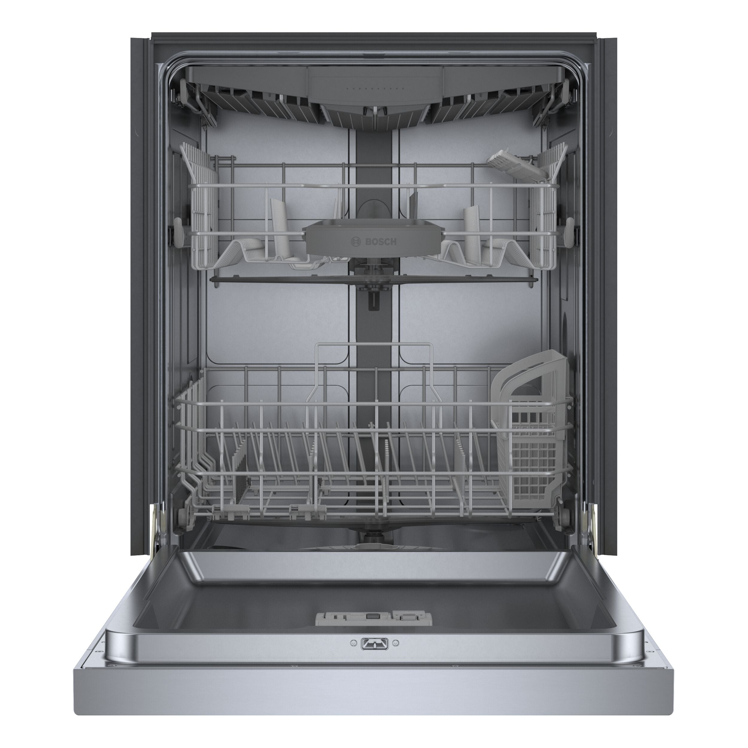 Bosch 300 Series Front Control 24 in Smart Built In Dishwasher Stainless Steel ENERGY STAR 46 dBA