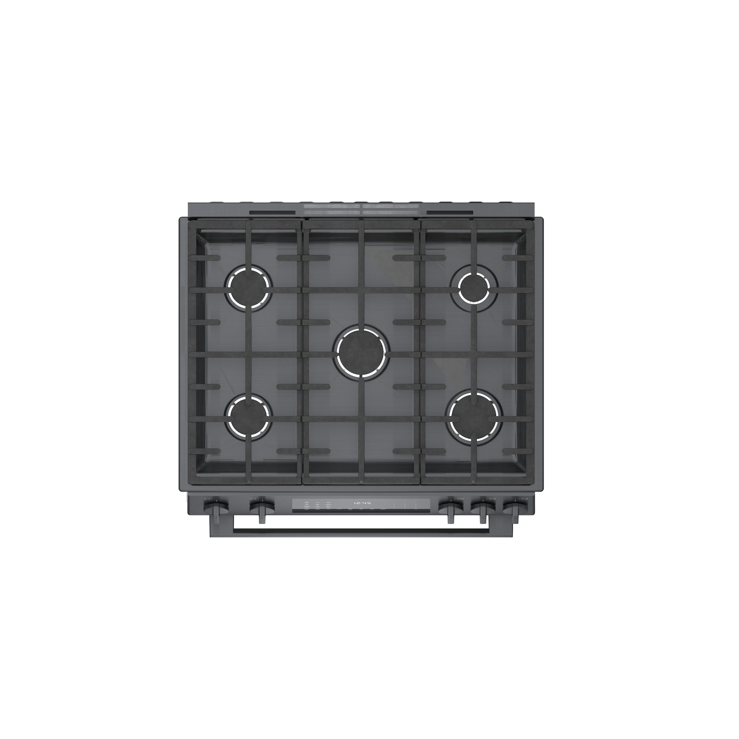 Bosch 800 Series 30-in 5 burners 4.8-cu ft Convection Oven Slide-In Natural Gas Range ( Black Stainless Steel )