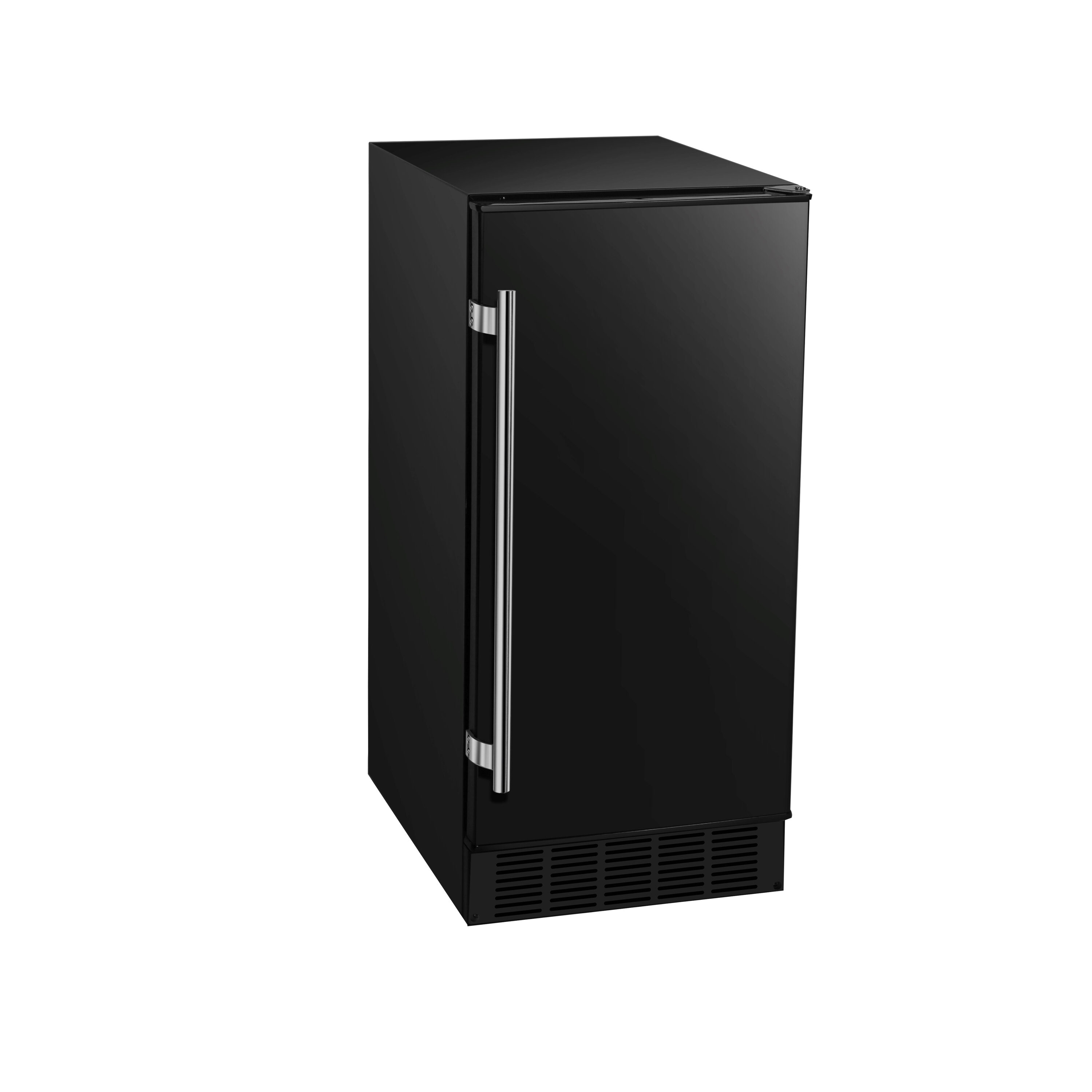 EdgeStar 15 Inch Wide 20 Lb Built In Ice Maker with Up to 25 Lbs Daily Ice Production Black