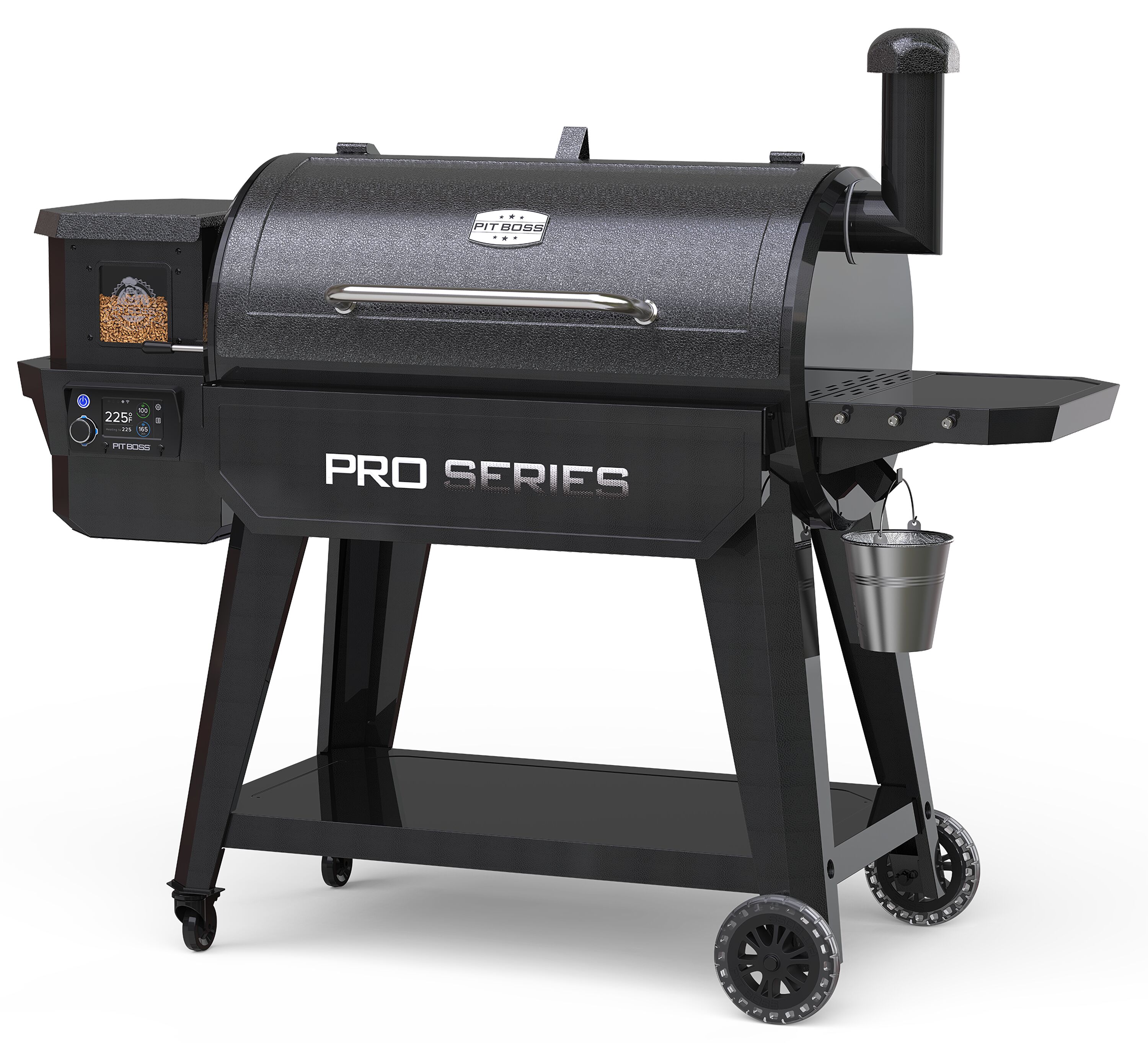 Pit Boss Pro Series V3 1150-Sq. in Grey Pellet Grill with Smart Compatibility