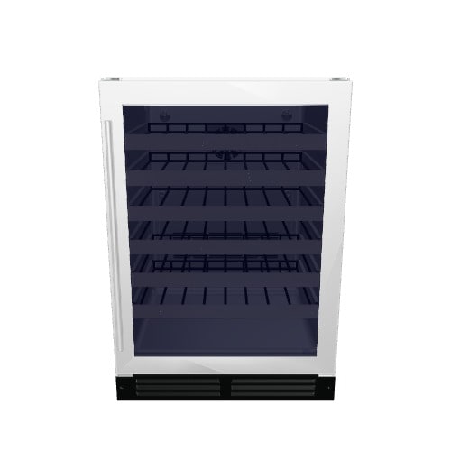 Whirlpool 23.8125-in W 51-Bottles Black-on-stainless Built-In /freestanding Indoor Wine Cooler