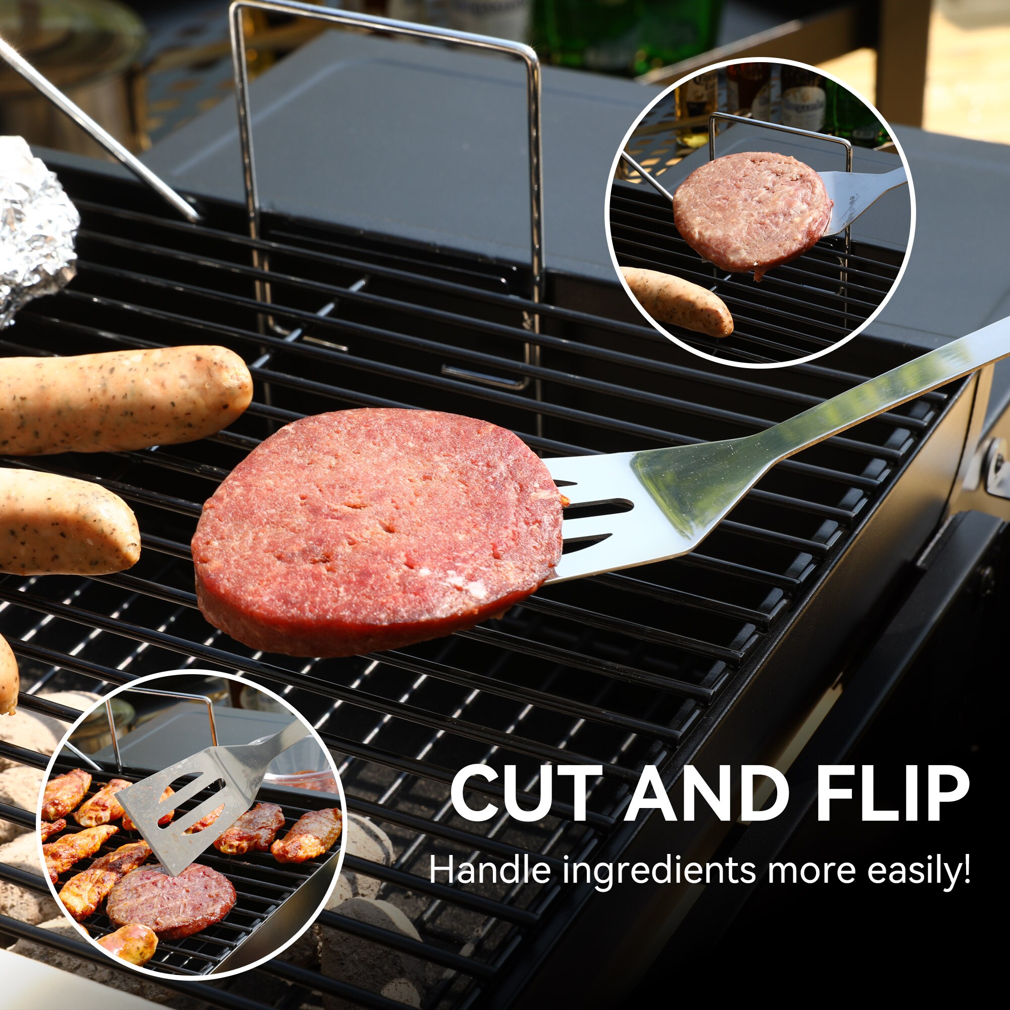 Royal Gourmet 5 Pieces Grilling Accessories 5 -Piece Stainless steel Tool set